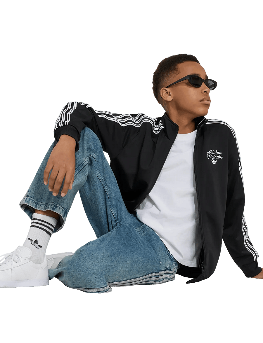 adidas Originals - FIREBIRD RE TT - sweatshirts - black/white - 0