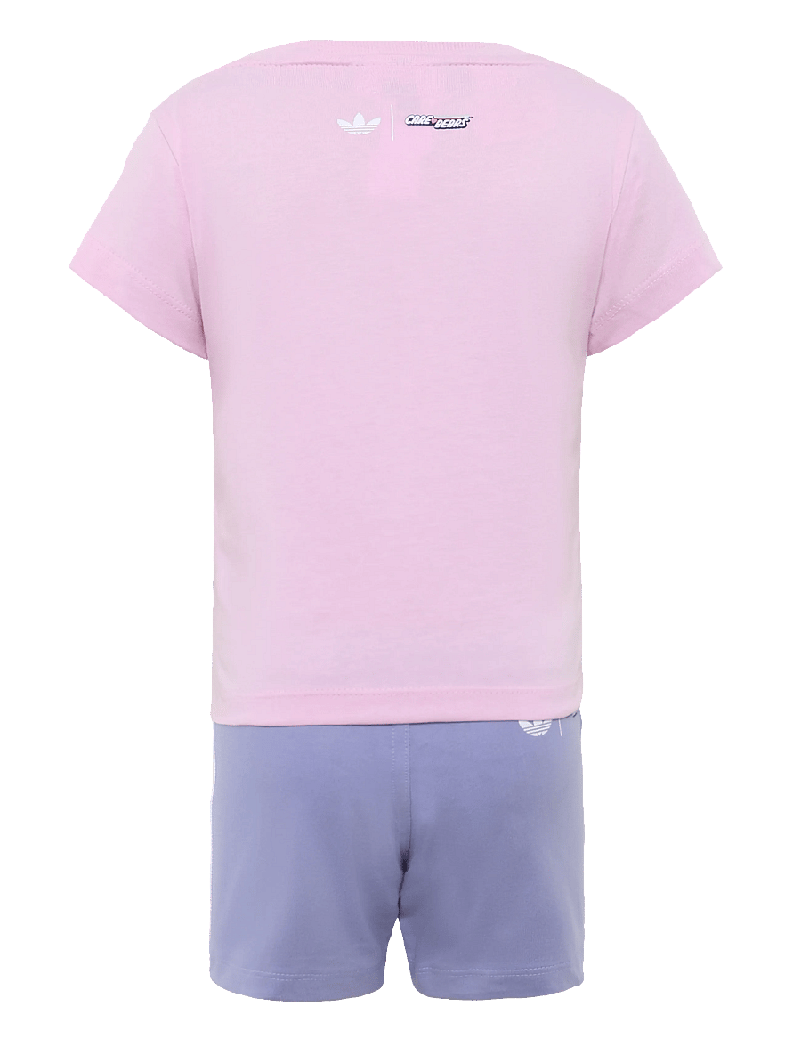 adidas Originals - SHORTS TEE SET - orcfus/lpurpl - 1