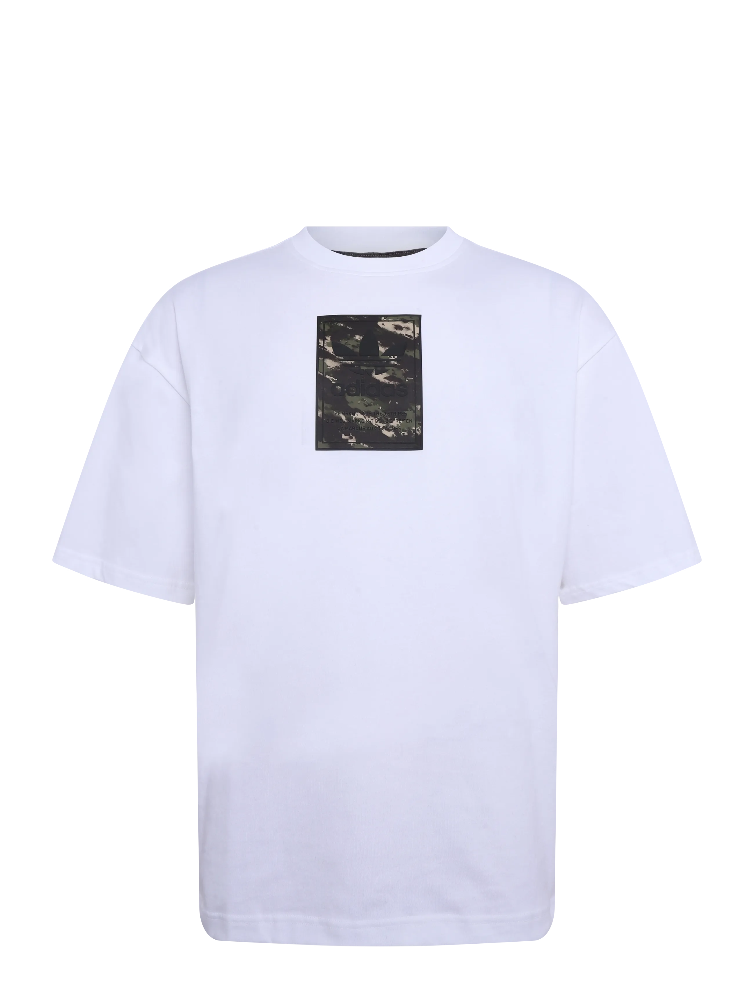 adidas Originals CAMO TEE TONGUE - T-shirts - WHITE / white