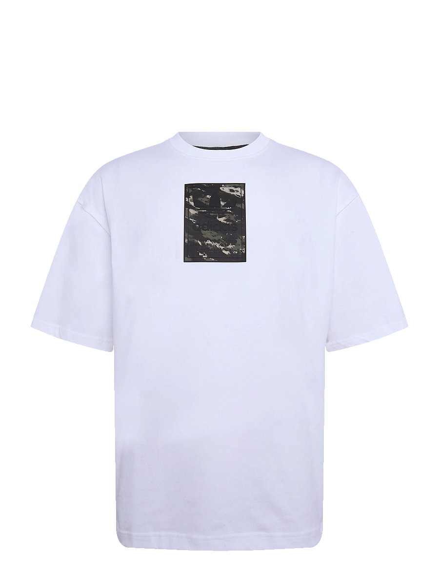 adidas Originals - CAMO TEE TONGUE - t-shirts - white - 1