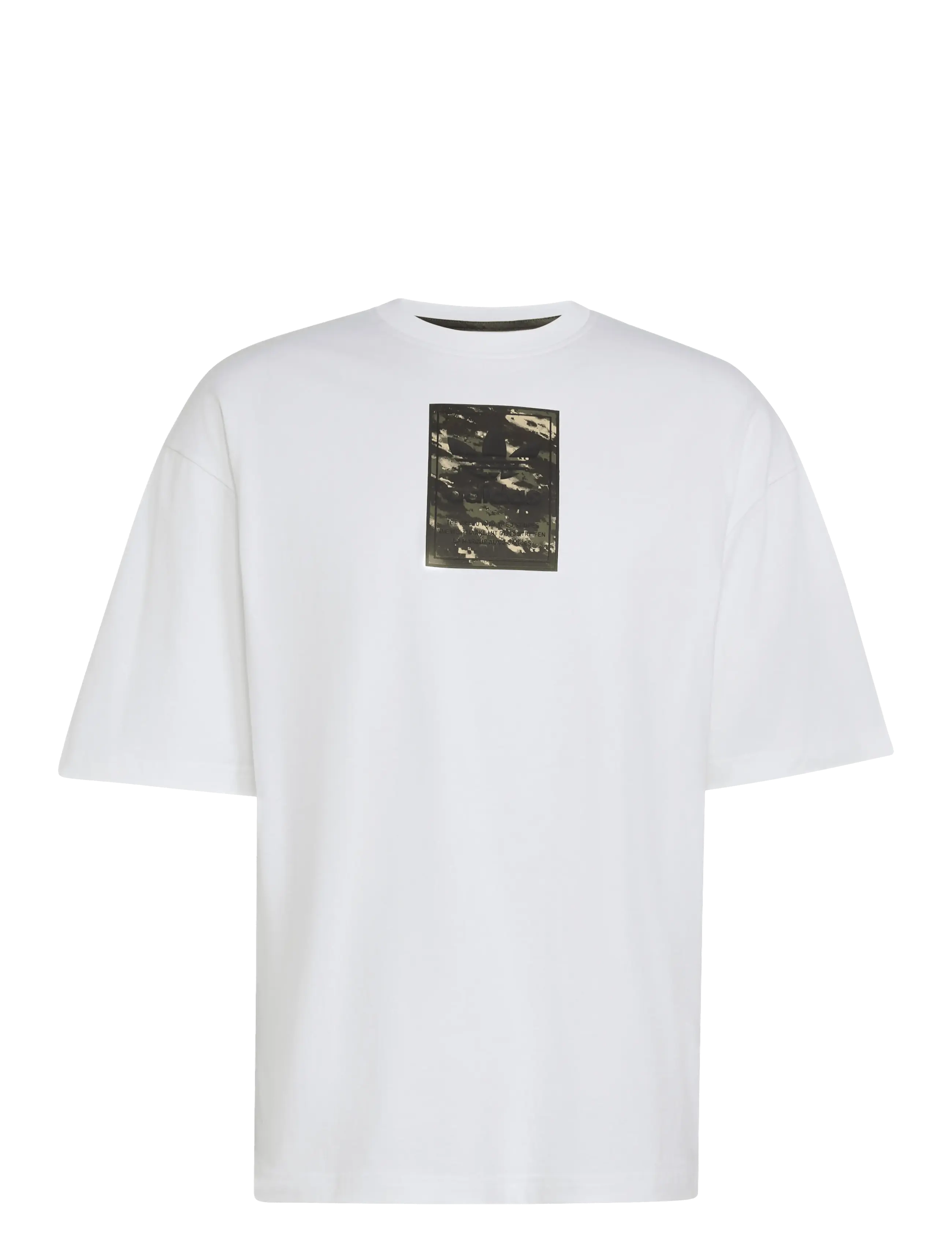 adidas Originals - CAMO TEE TONGUE - t-shirts - white - 1