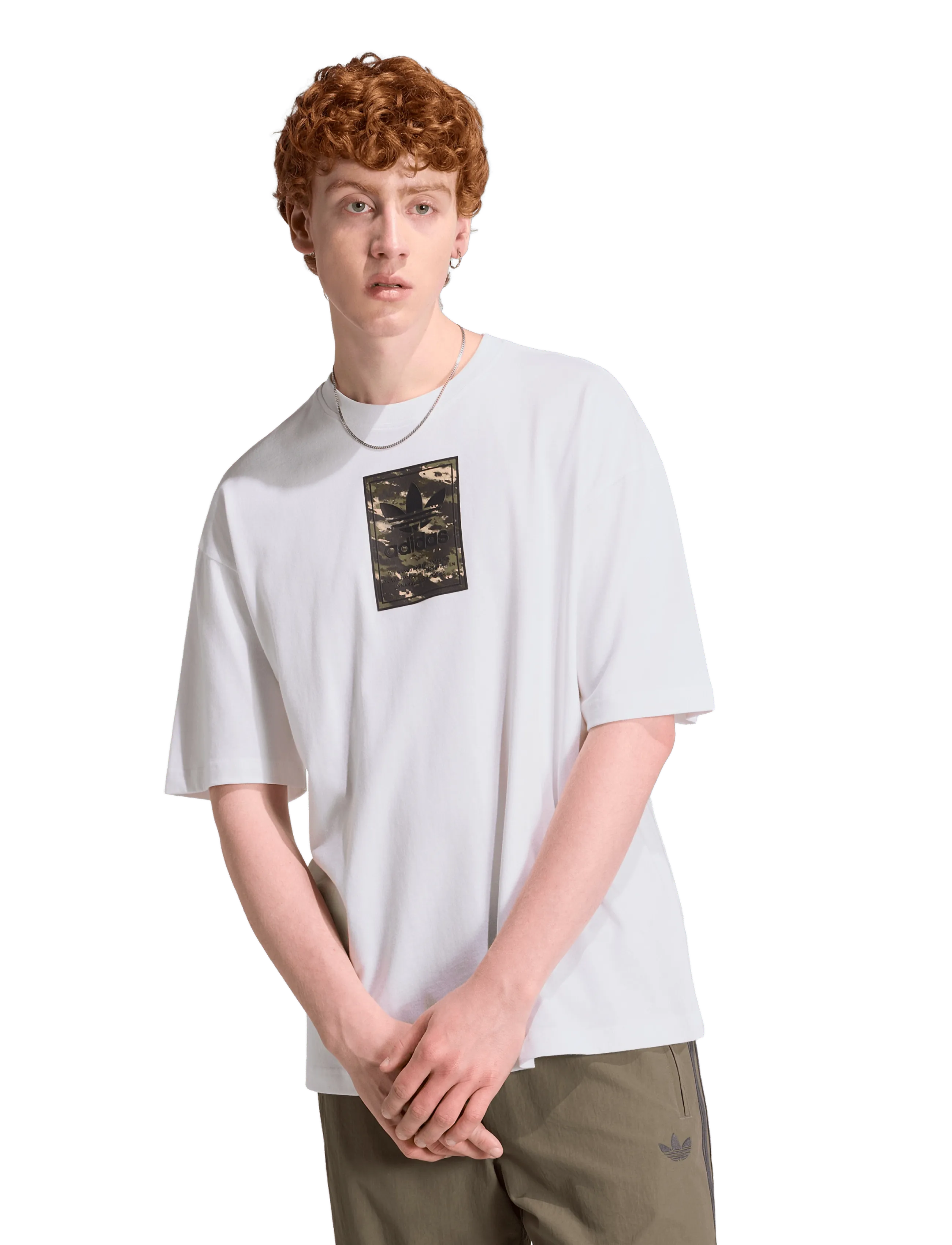 adidas Originals - CAMO TEE TONGUE - t-shirts - white - 2