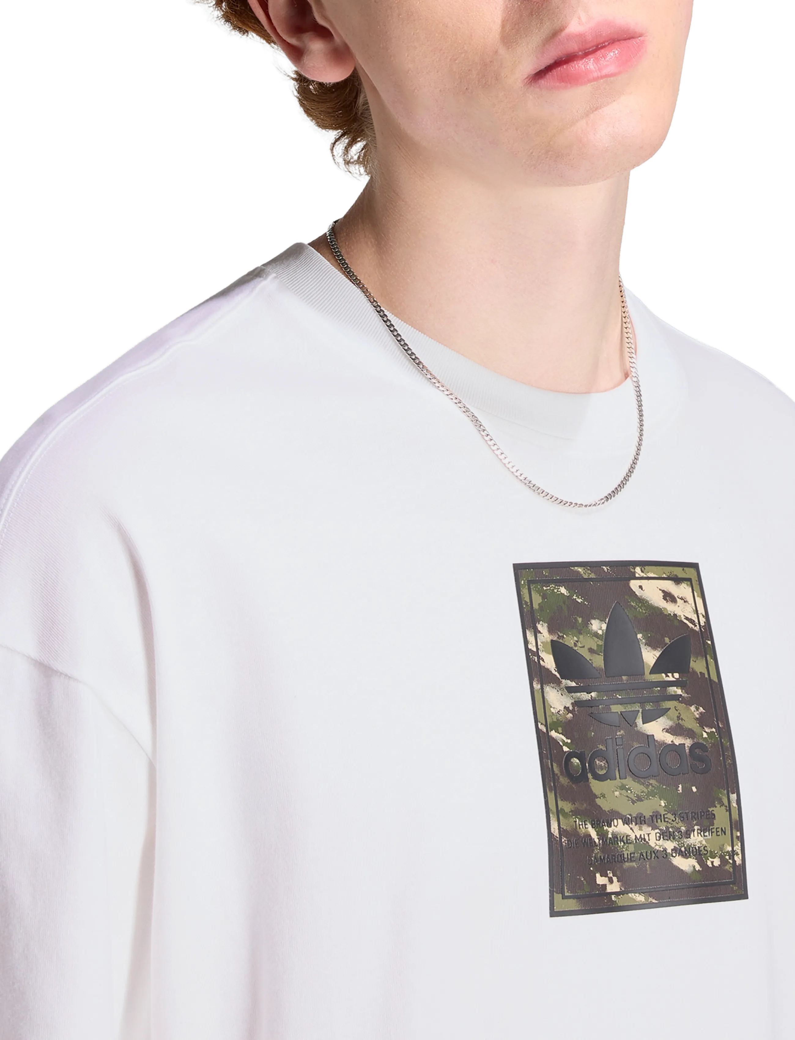 adidas Originals - CAMO TEE TONGUE - t-shirts - white - 3