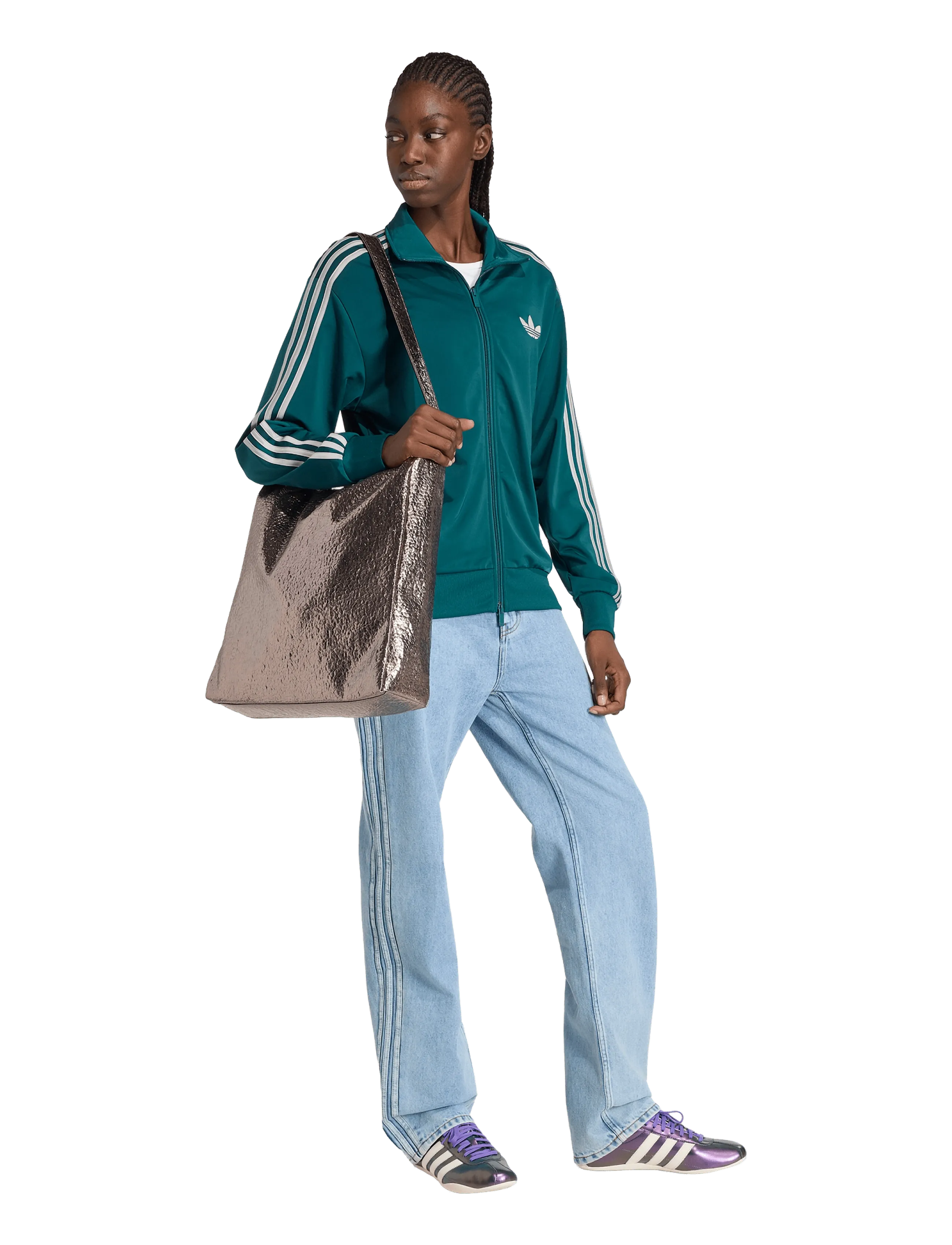 adidas Originals - Firebird TT LOOSE - casual jakker - ricgrn/gretwo - 4