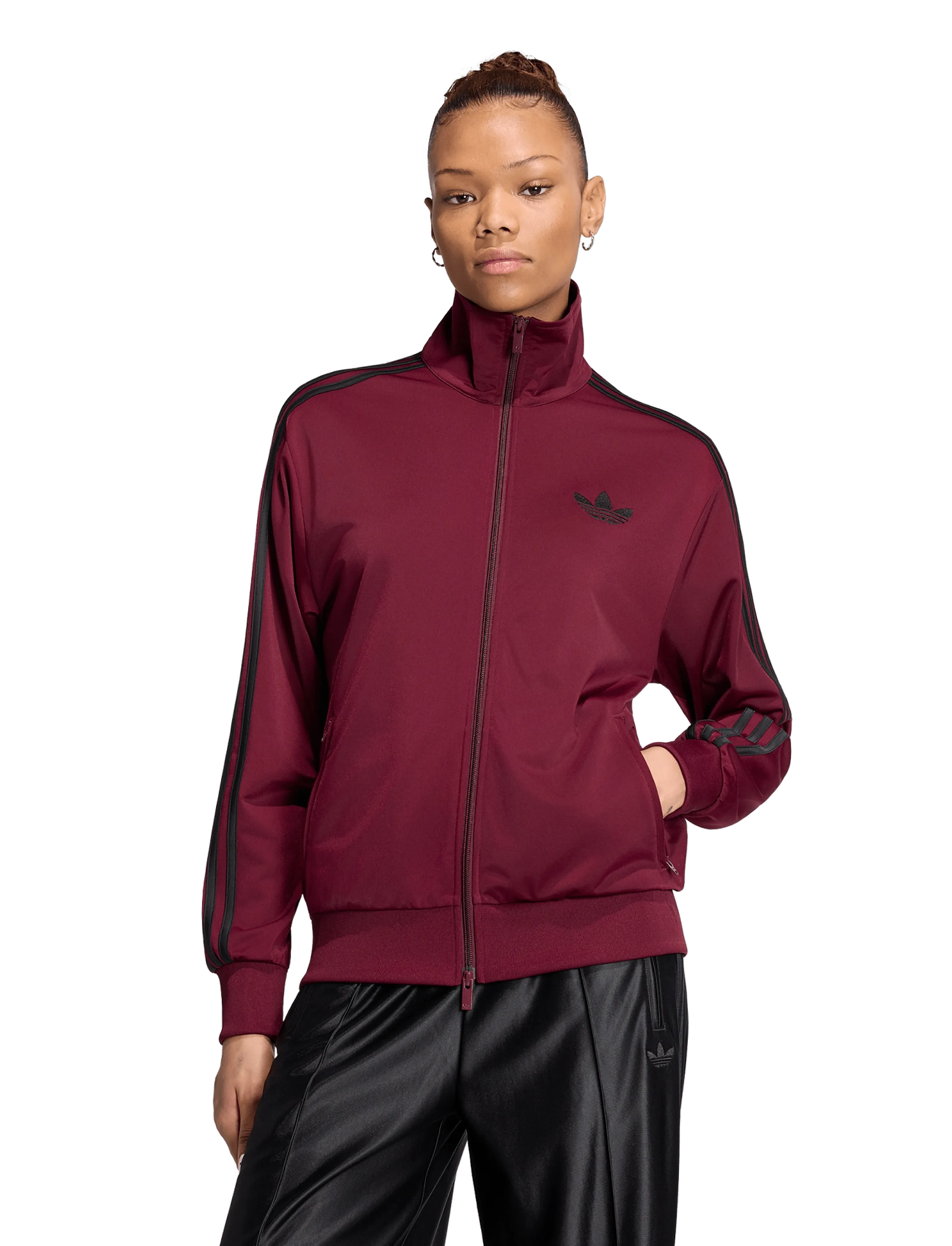 adidas Originals - Firebird TT LOOSE - casual jakker - maroon/black - 2