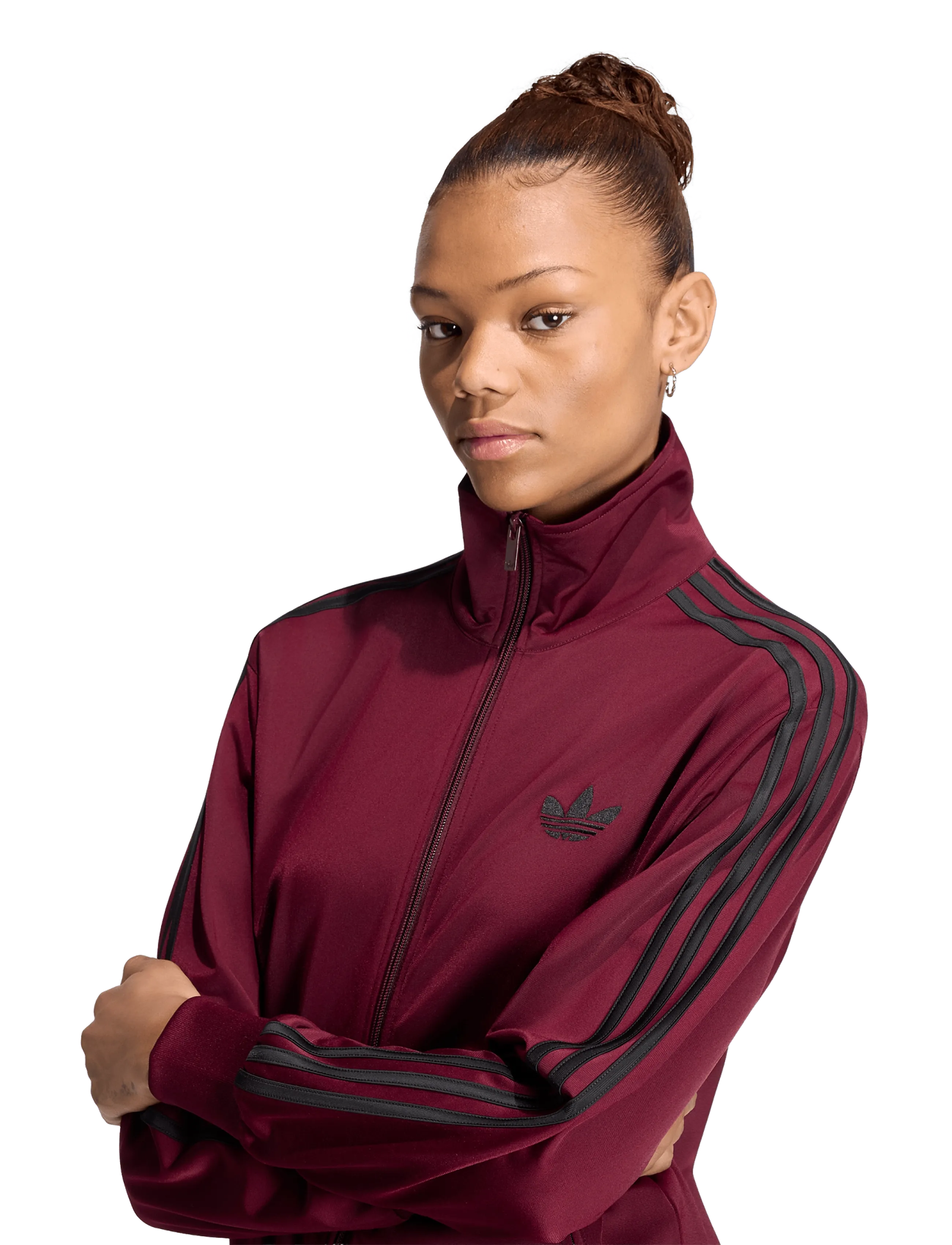 adidas Originals - Firebird TT LOOSE - casual jakker - maroon/black - 3