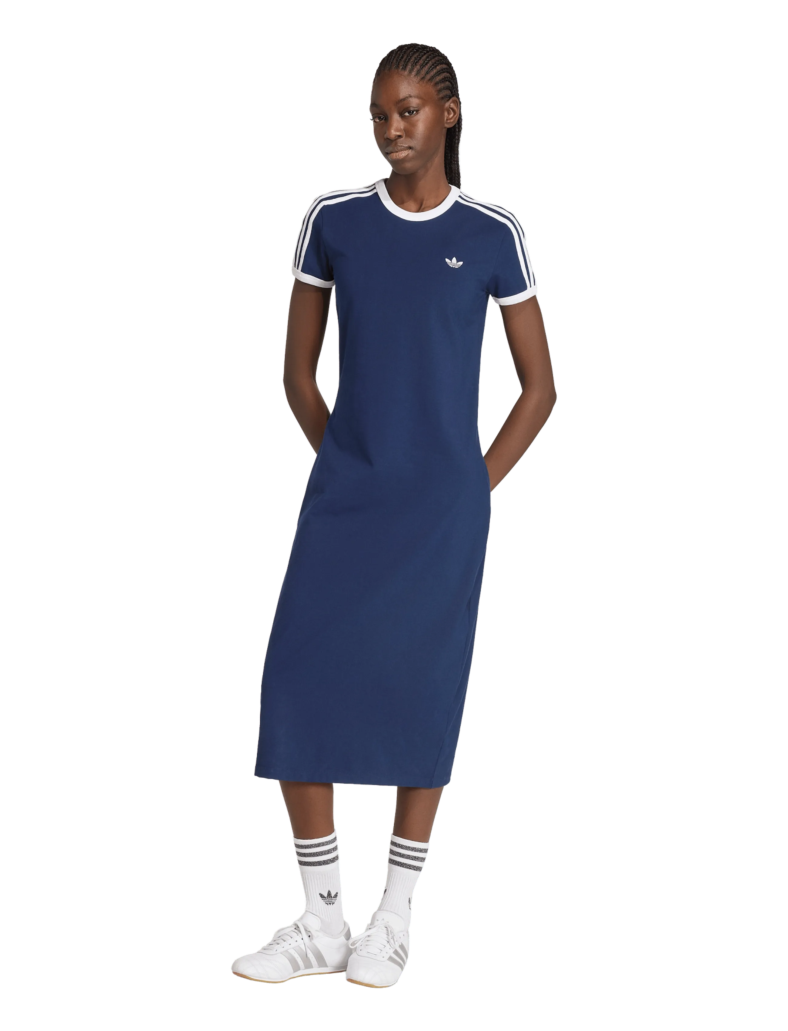 adidas Originals - 3S DRESS - kjoler & nederdele - nindig/white - 2