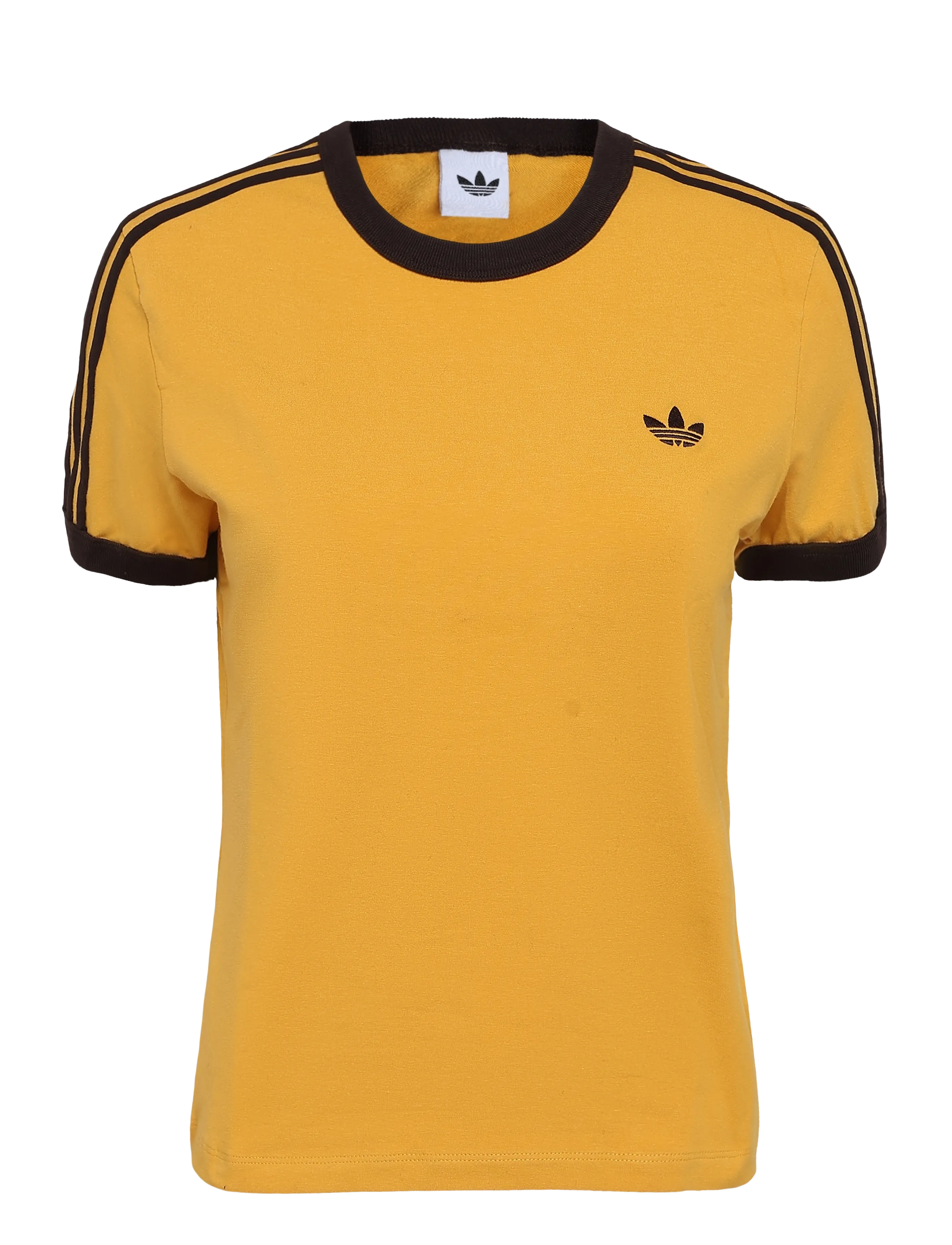 adidas Originals 3S TEE SLIM - T-shirts - PREYEL/AUCO / yellow