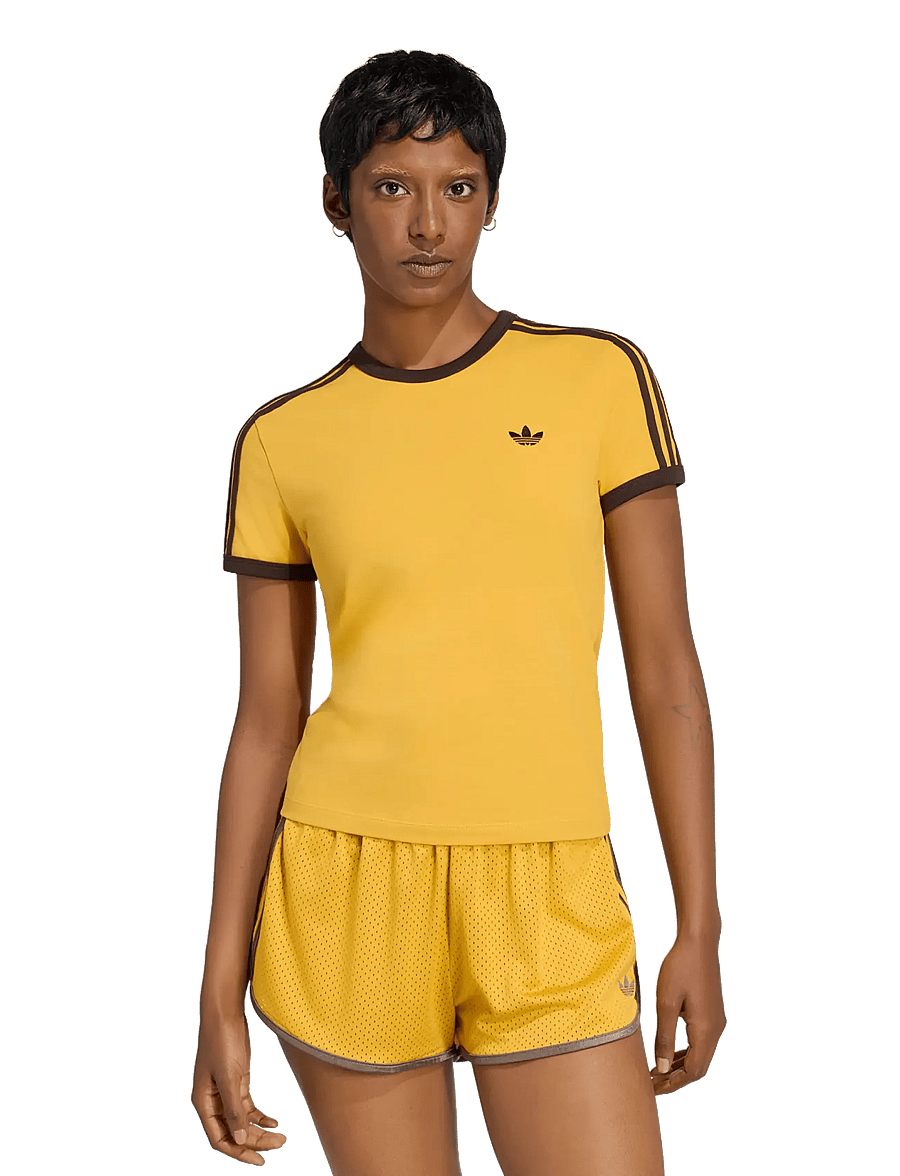 adidas Originals - 3S TEE SLIM - t-shirts - preyel/auco - 3
