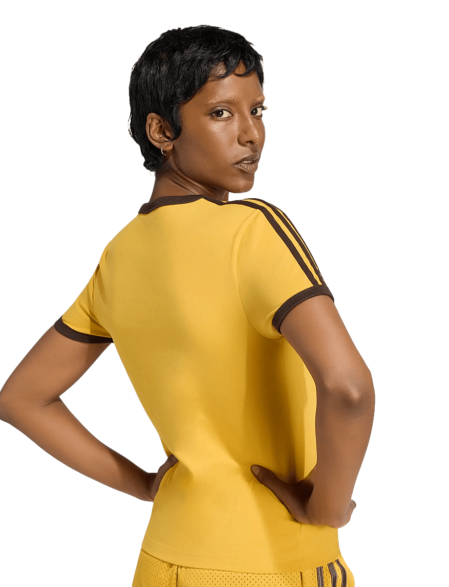 adidas Originals - 3S TEE SLIM - t-shirts - preyel/auco - 5