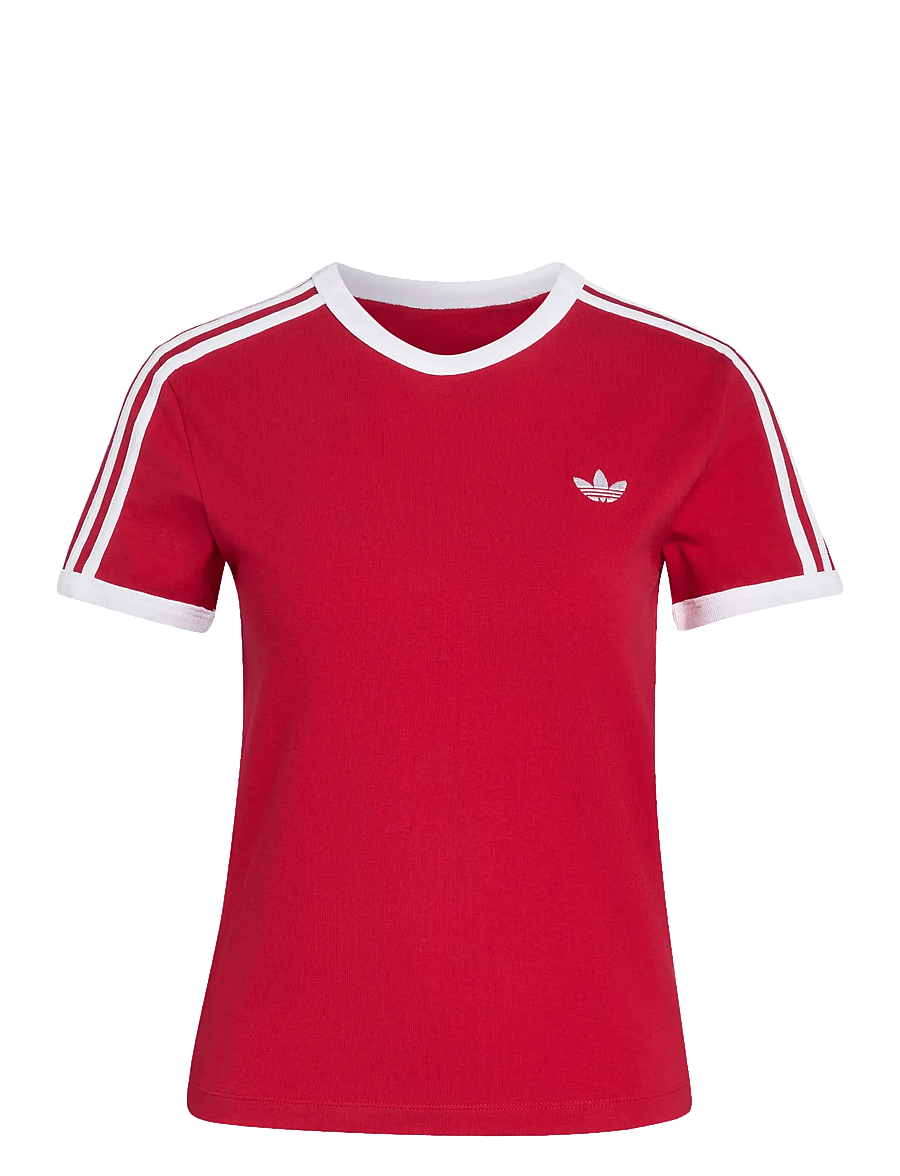 adidas Originals - 3S TEE SLIM - t-shirts - tmvire/white - 1