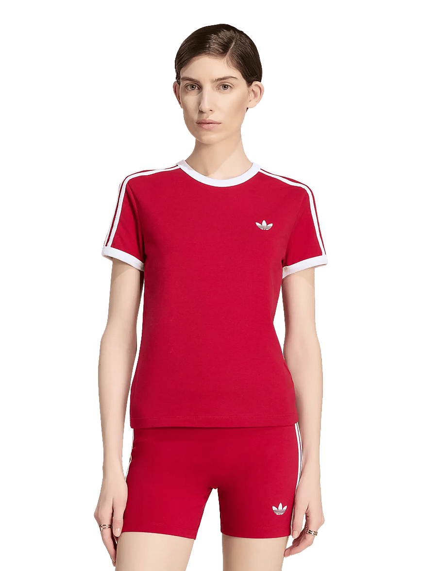 adidas Originals - 3S TEE SLIM - t-shirts - tmvire/white - 2