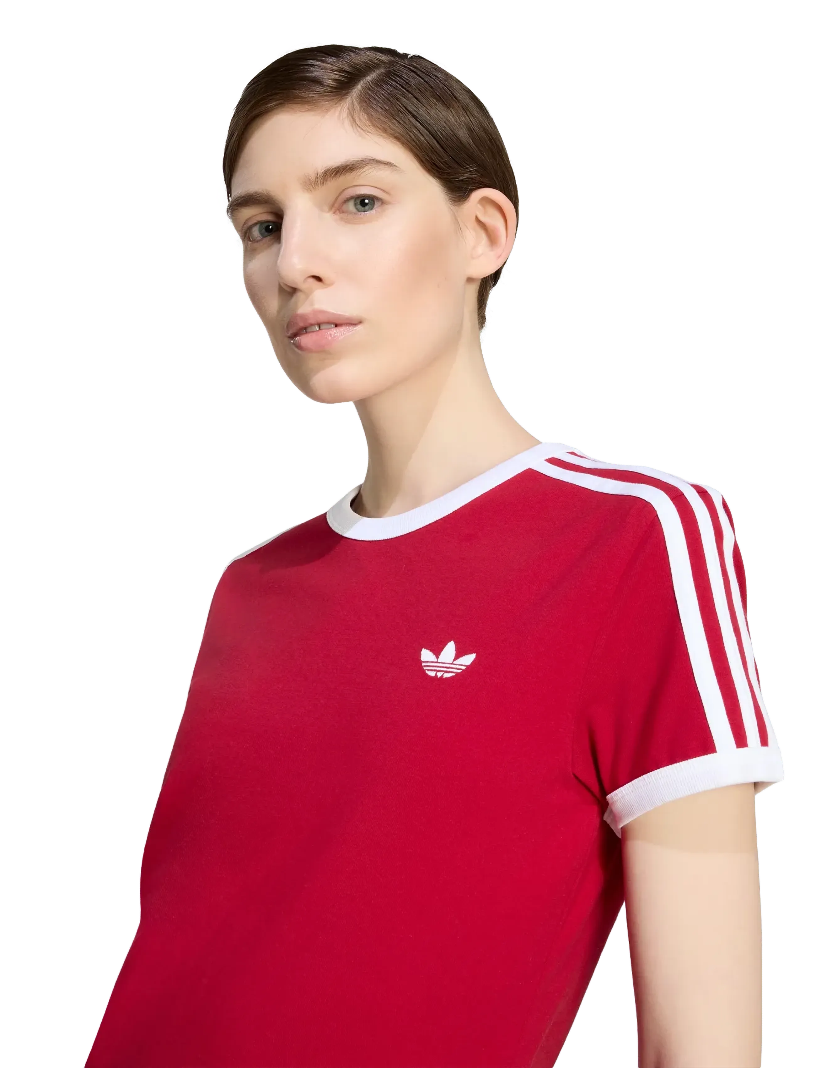 adidas Originals - 3S TEE SLIM - t-shirts - tmvire/white - 3