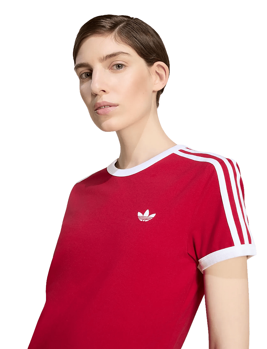 adidas Originals - 3S TEE SLIM - t-shirts - tmvire/white - 3