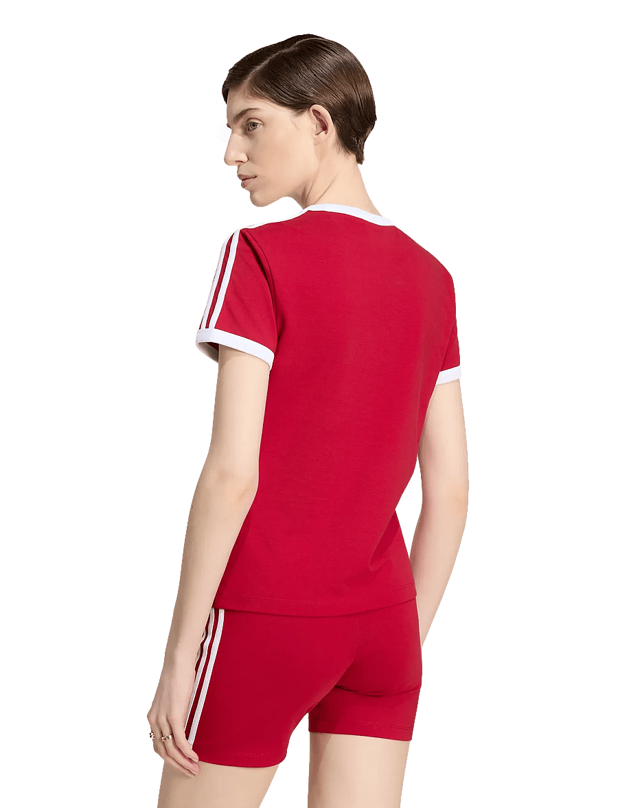 adidas Originals - 3S TEE SLIM - t-shirts - tmvire/white - 5