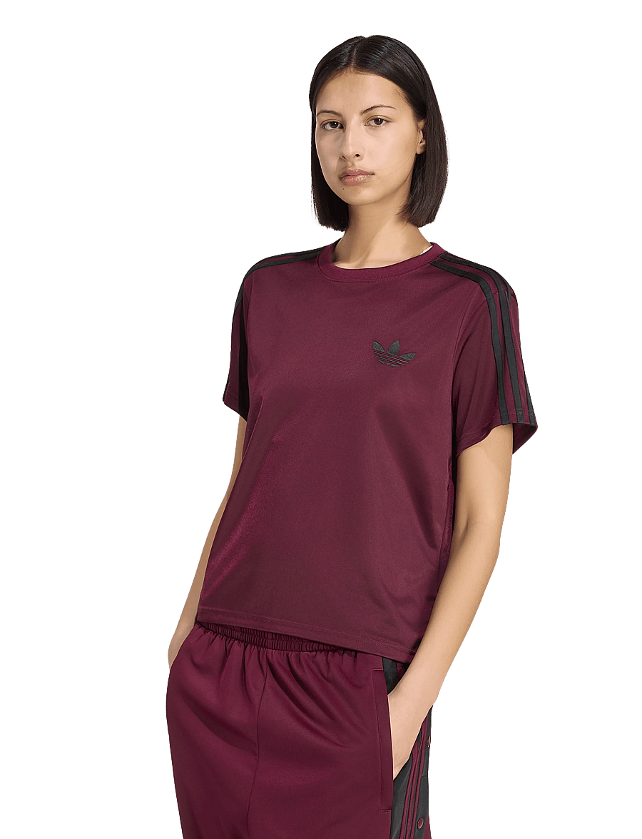 adidas Originals - Firebird TEE - t-shirts - maroon/black - 3