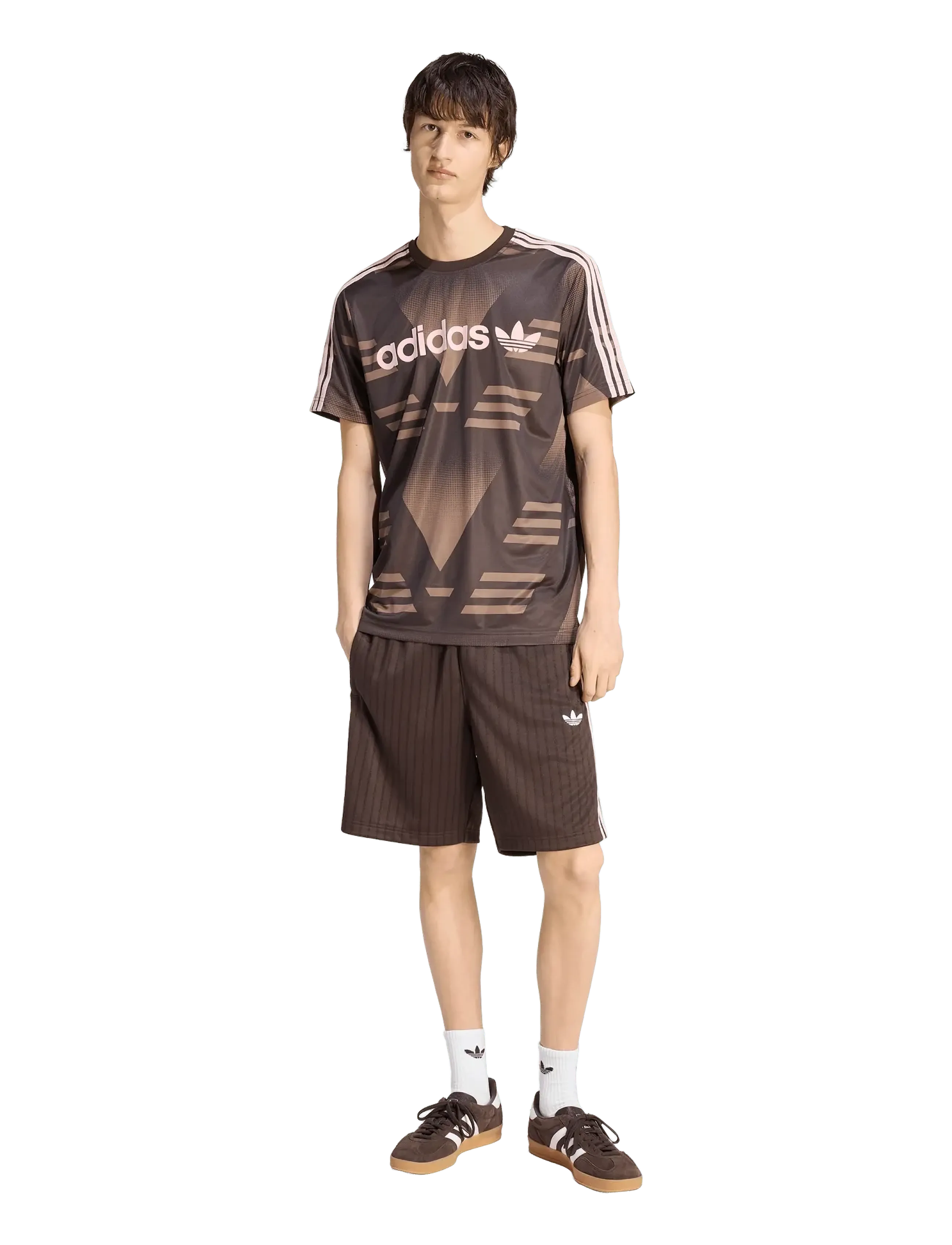 adidas Originals FIREBIRD SHO - Lühikesed püksid - AUCO / brown