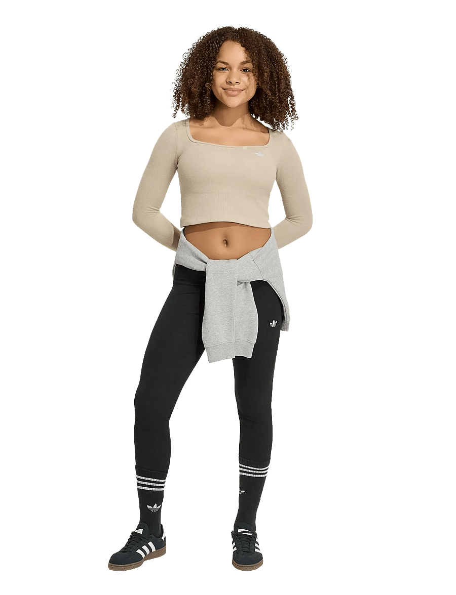 adidas Originals - RIB LEGGINGS - black - 0