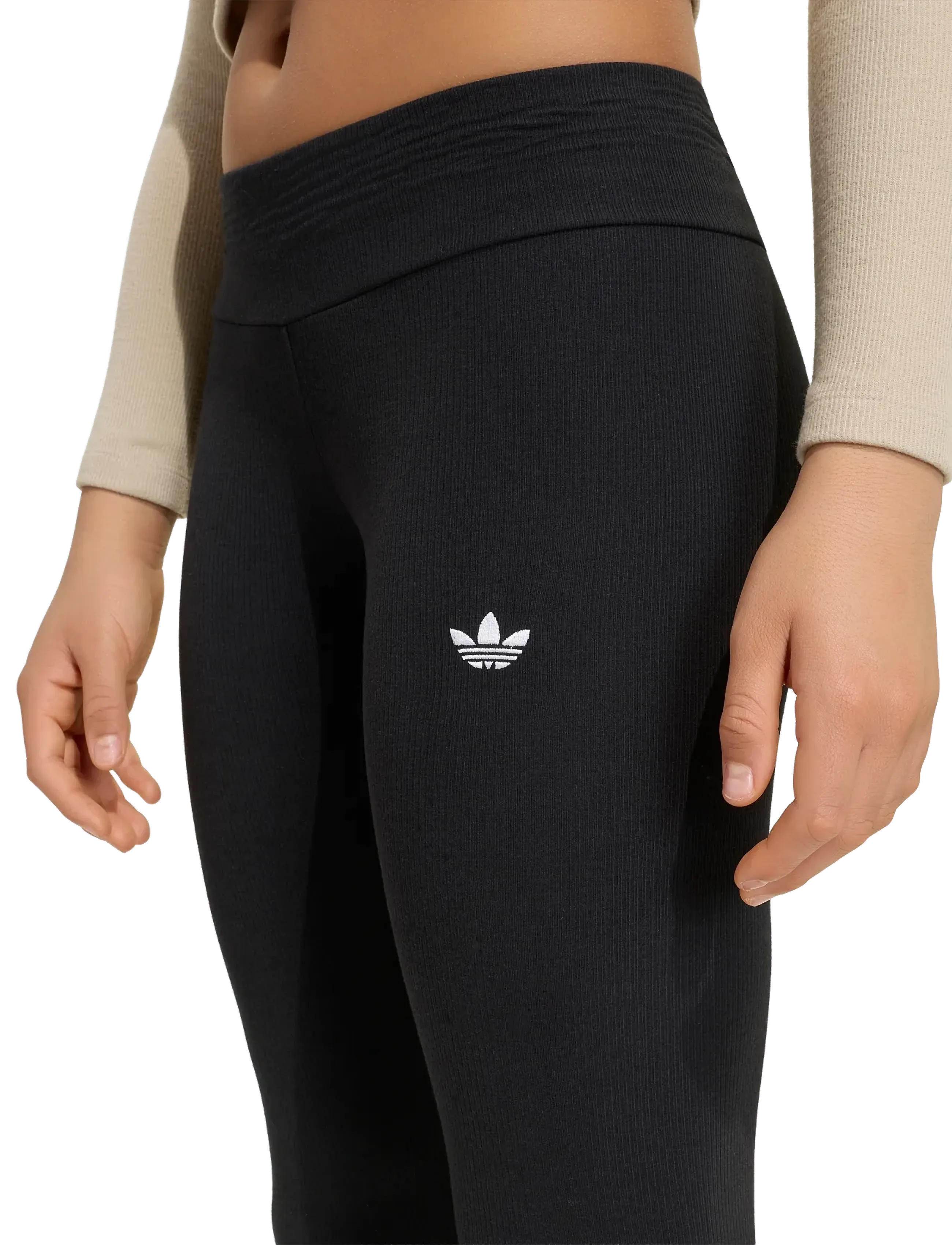 adidas Originals - RIB LEGGINGS - black - 3