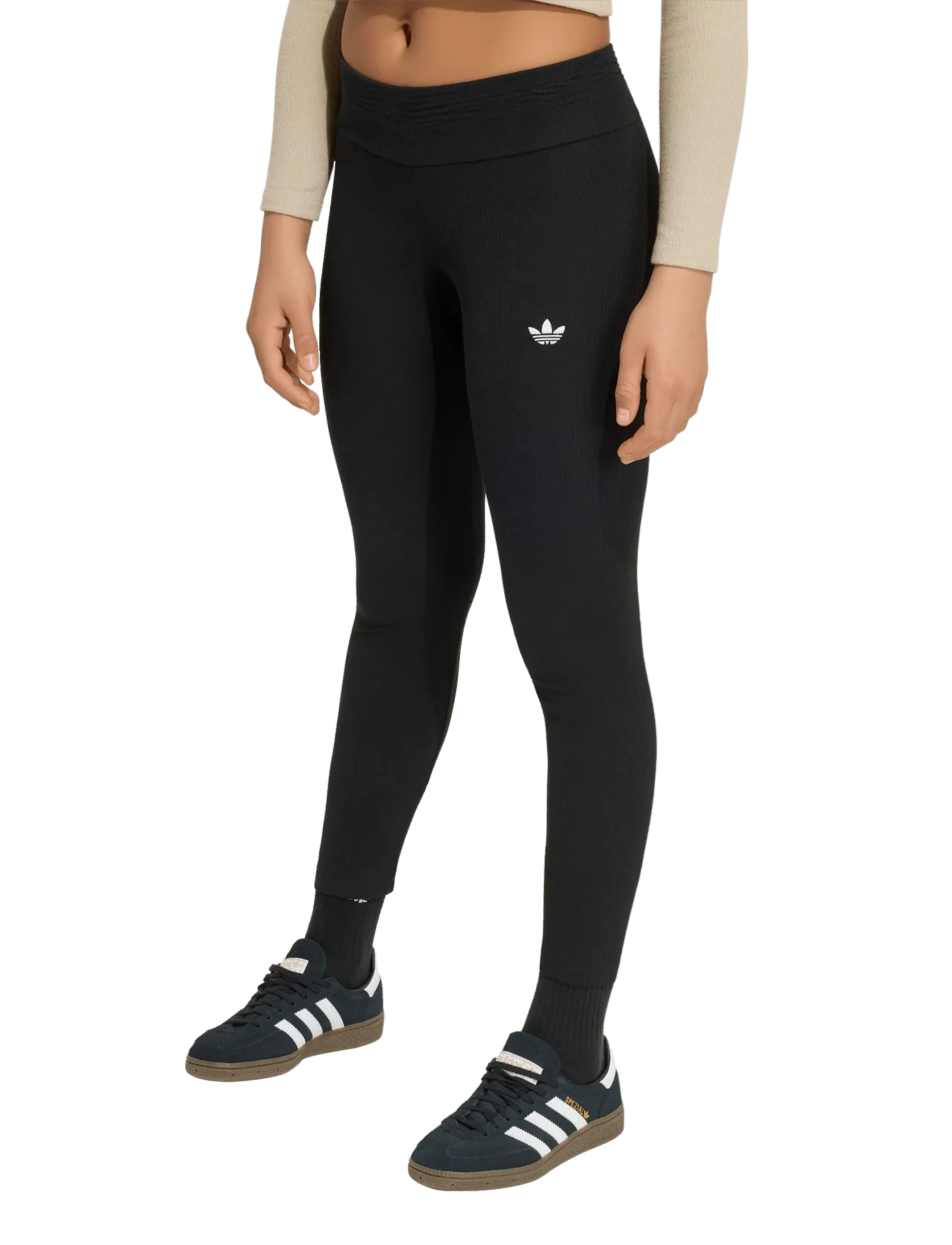 adidas Originals - RIB LEGGINGS - black - 4