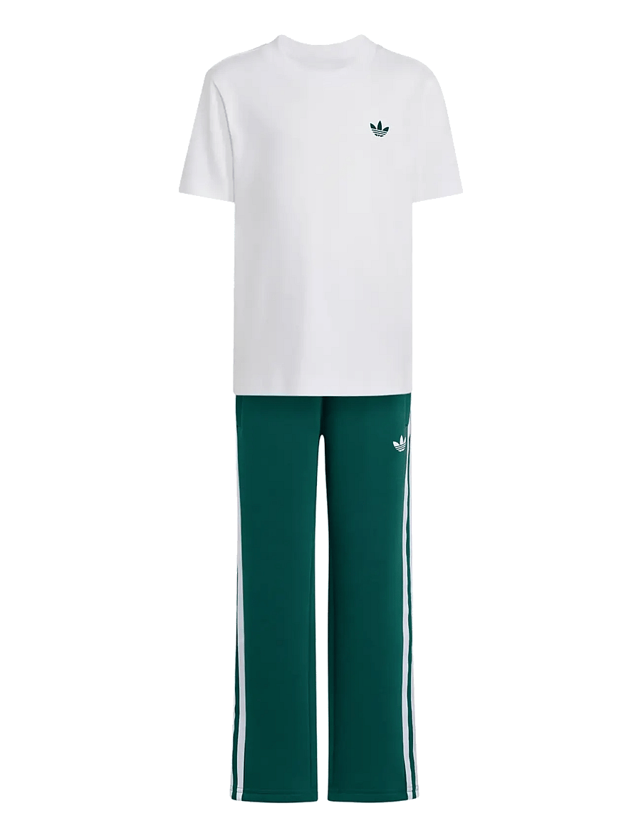 adidas Originals - TEE SET - trainingsanzug - white/cgreen - 1