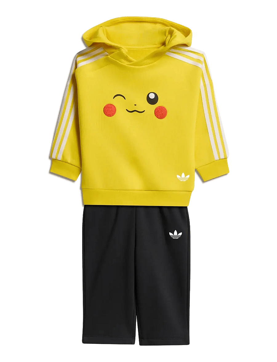 adidas Originals - LO HOODIE SET - trainingsanzug - yellow/black - 0