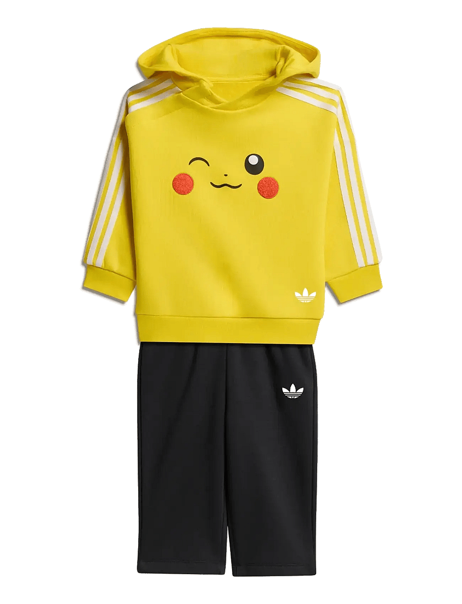 adidas Originals - LO HOODIE SET - trainingsanzug - yellow/black - 1