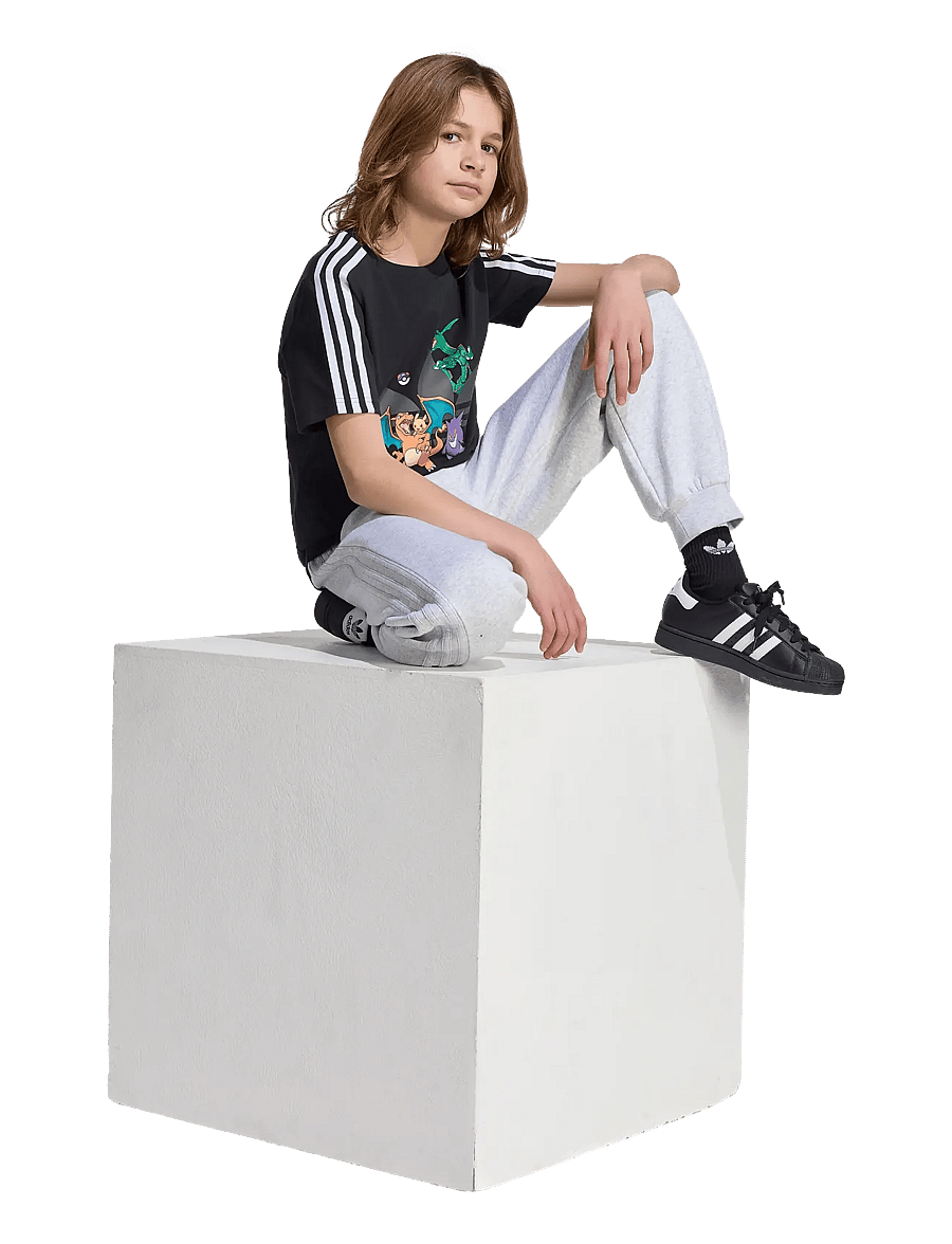 adidas Originals - GFX TEE - kortærmede t-shirts - black - 0