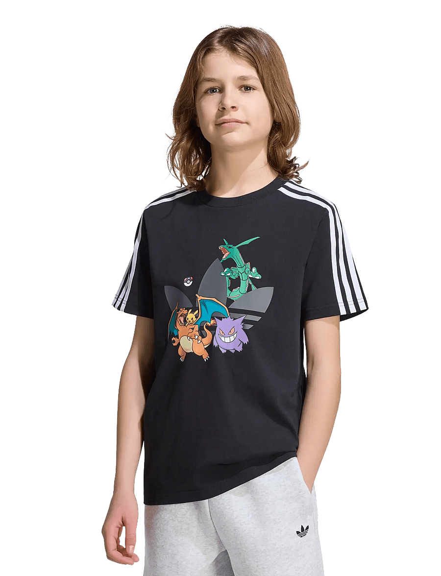 adidas Originals - GFX TEE - kortærmede t-shirts - black - 4
