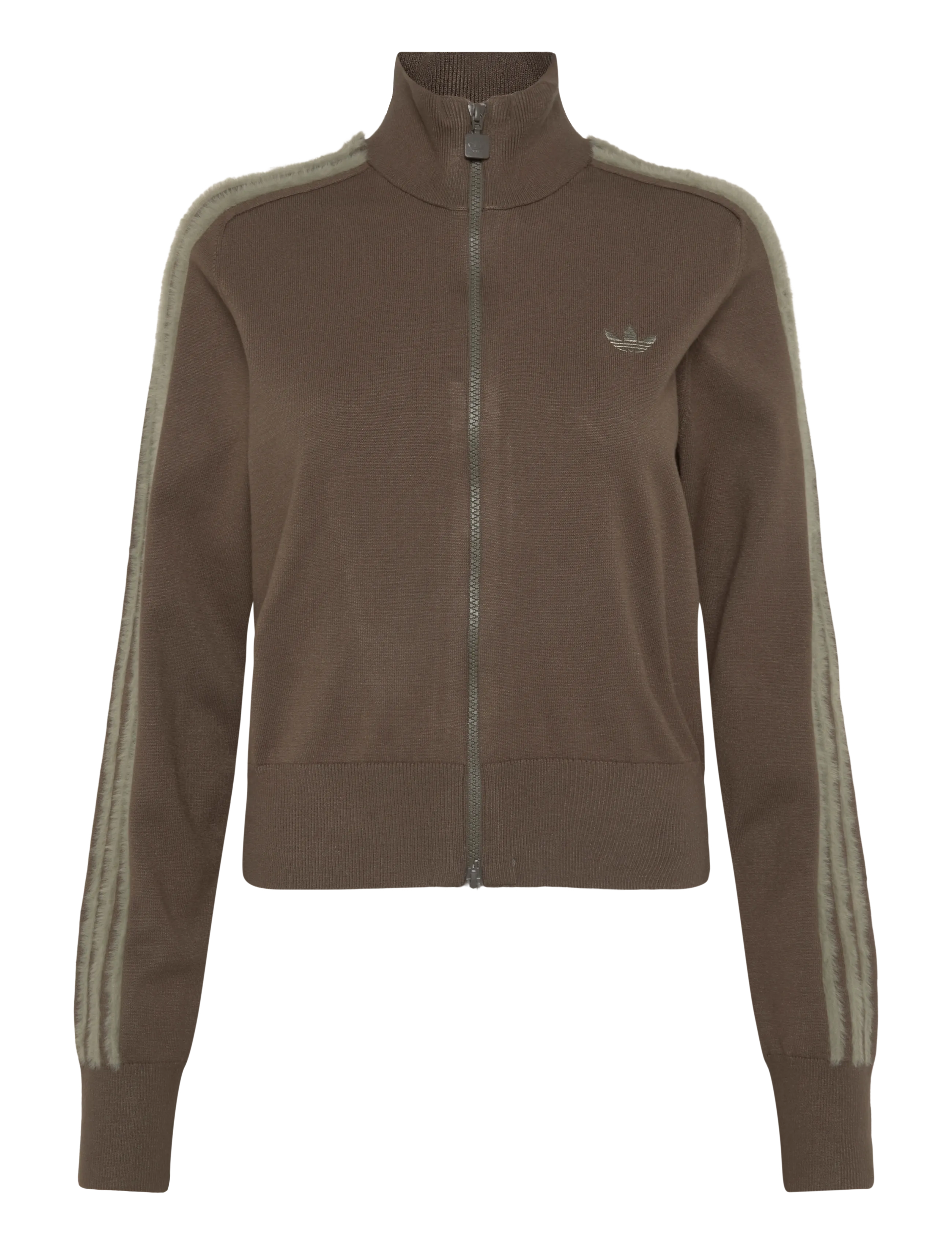 adidas Originals Knit Firebird Tt, Damen, Strick Trainingsjacke, Braun, Gr.S
