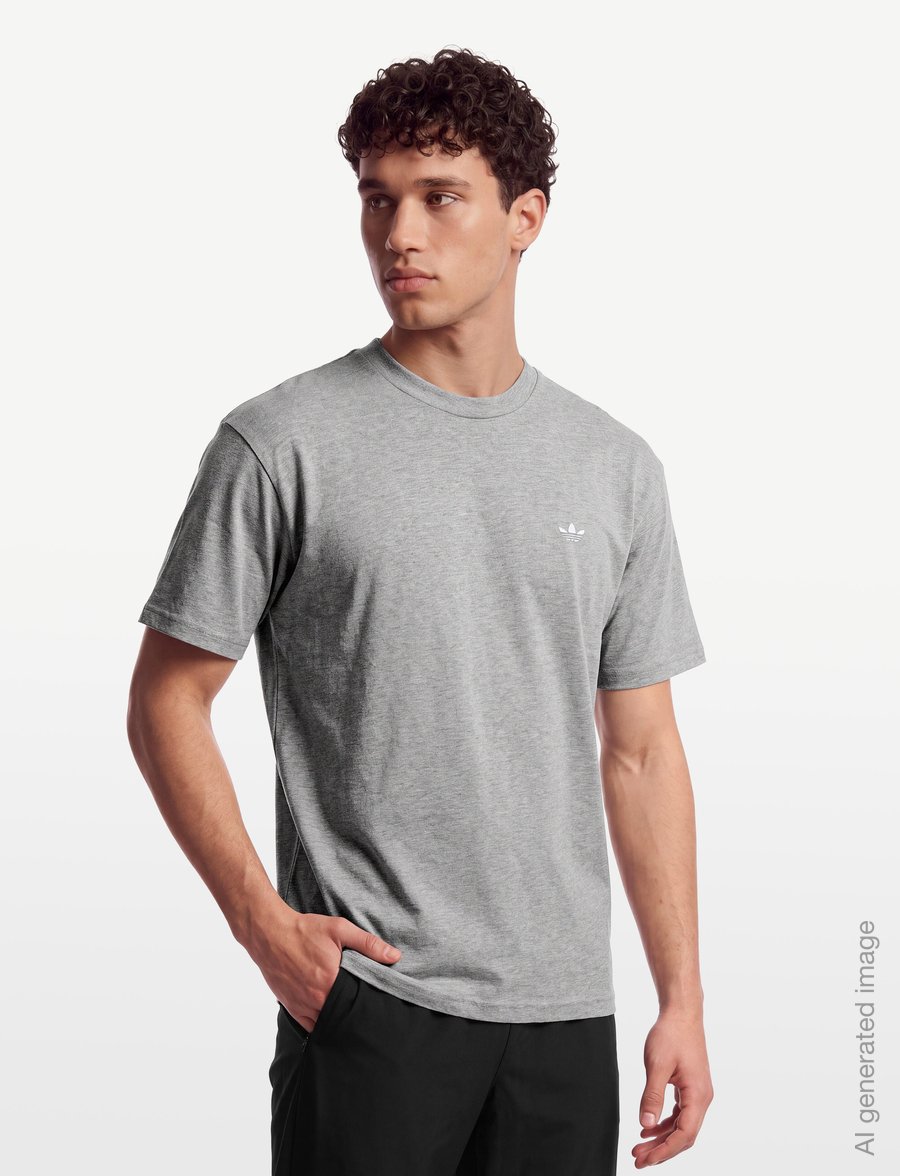 adidas Originals - ESS LOOSE TEE - t-shirts - mgreyh - 3