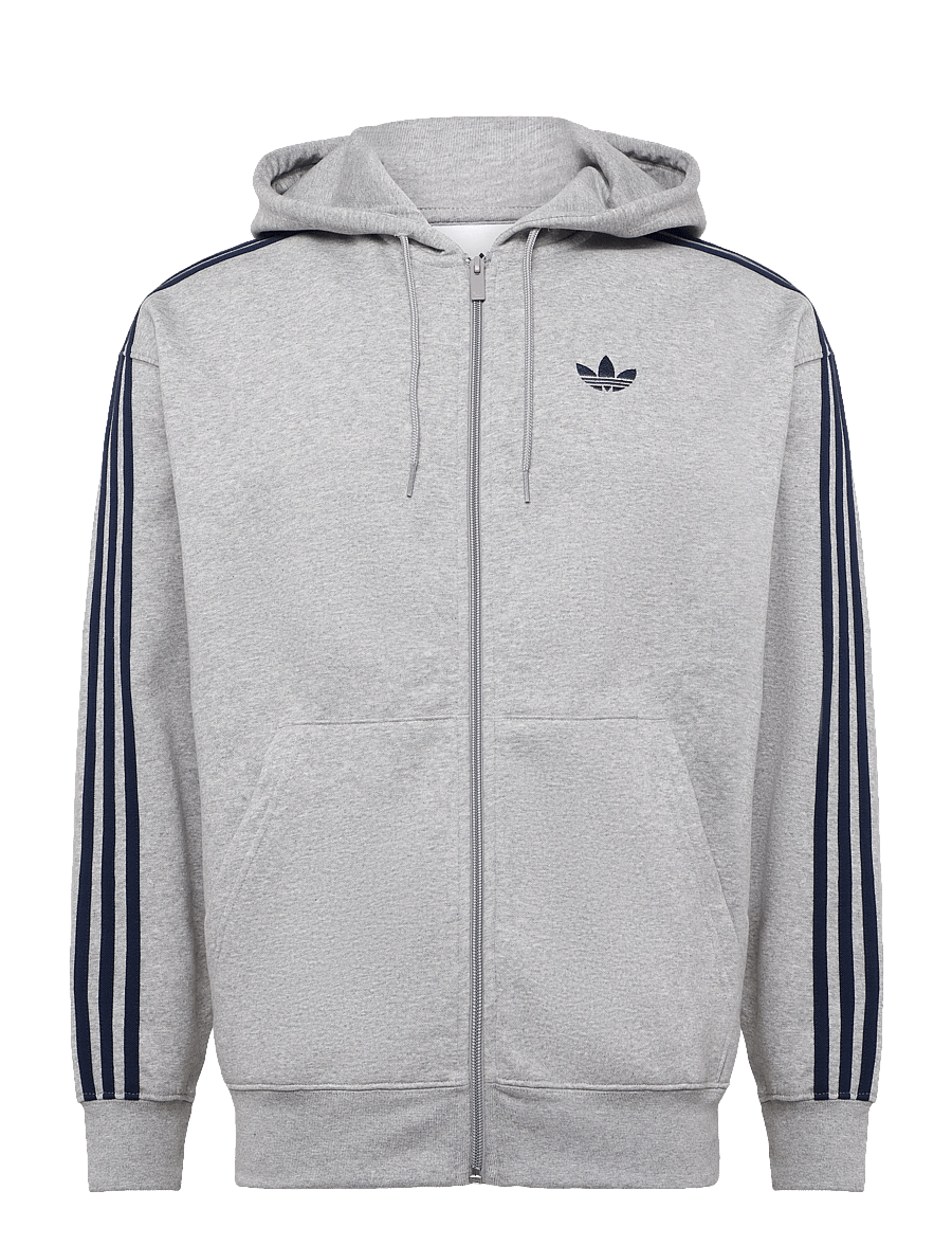 adidas Originals - BAGGY FZ HOODIE - overdele - mgreyh/nindig - 0