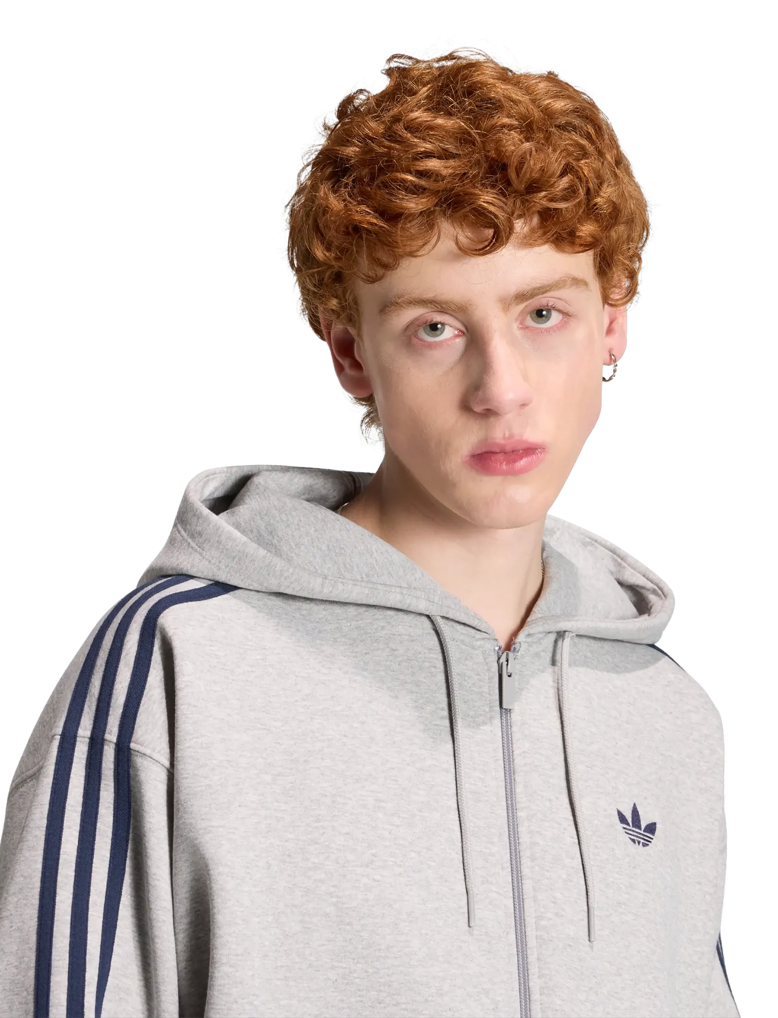adidas Originals - BAGGY FZ HOODIE - sügisene kokkuhoid - mgreyh/nindig - 4