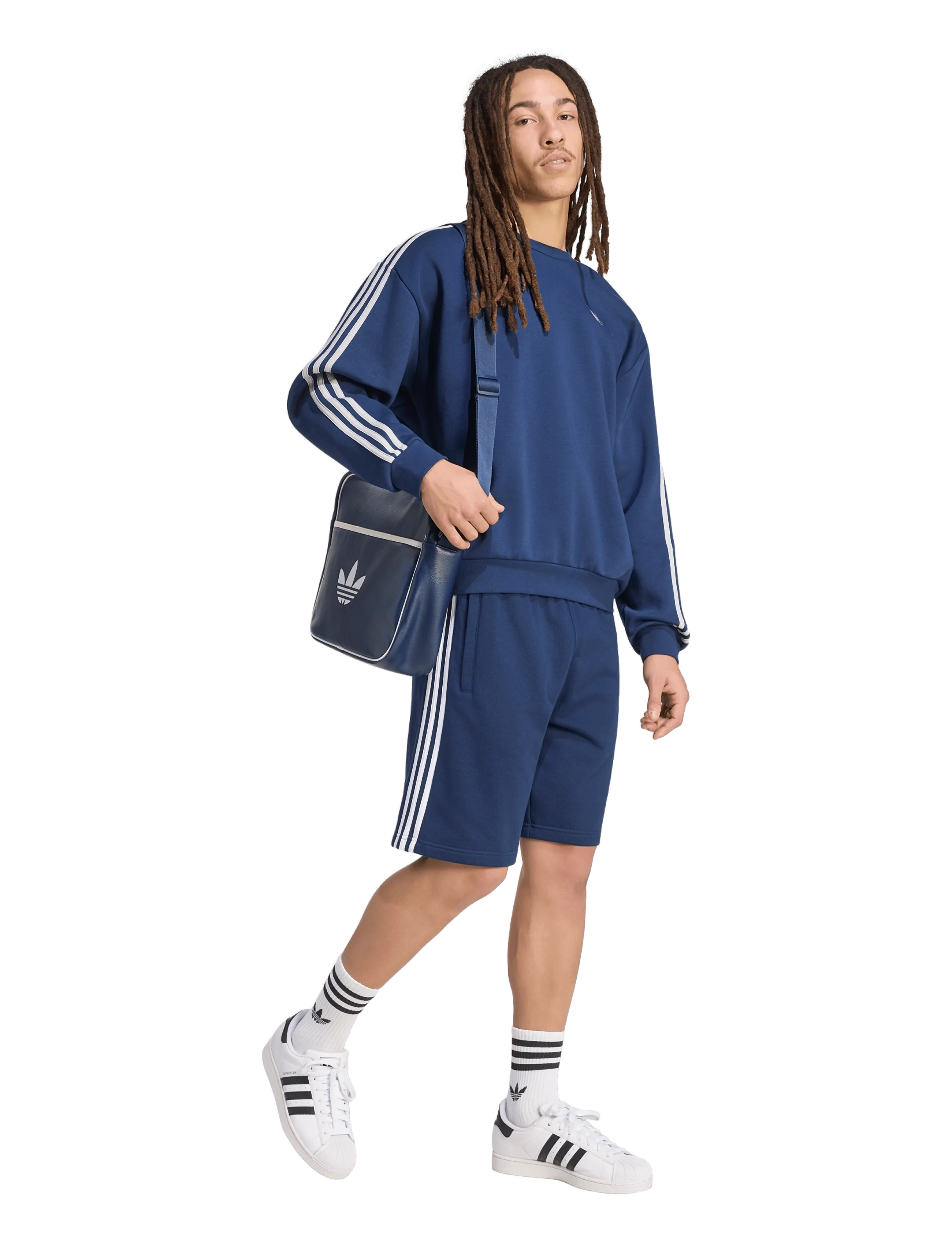 adidas Originals 3S CREW - Sweatshirts - NINDIG/GRETWO / navy