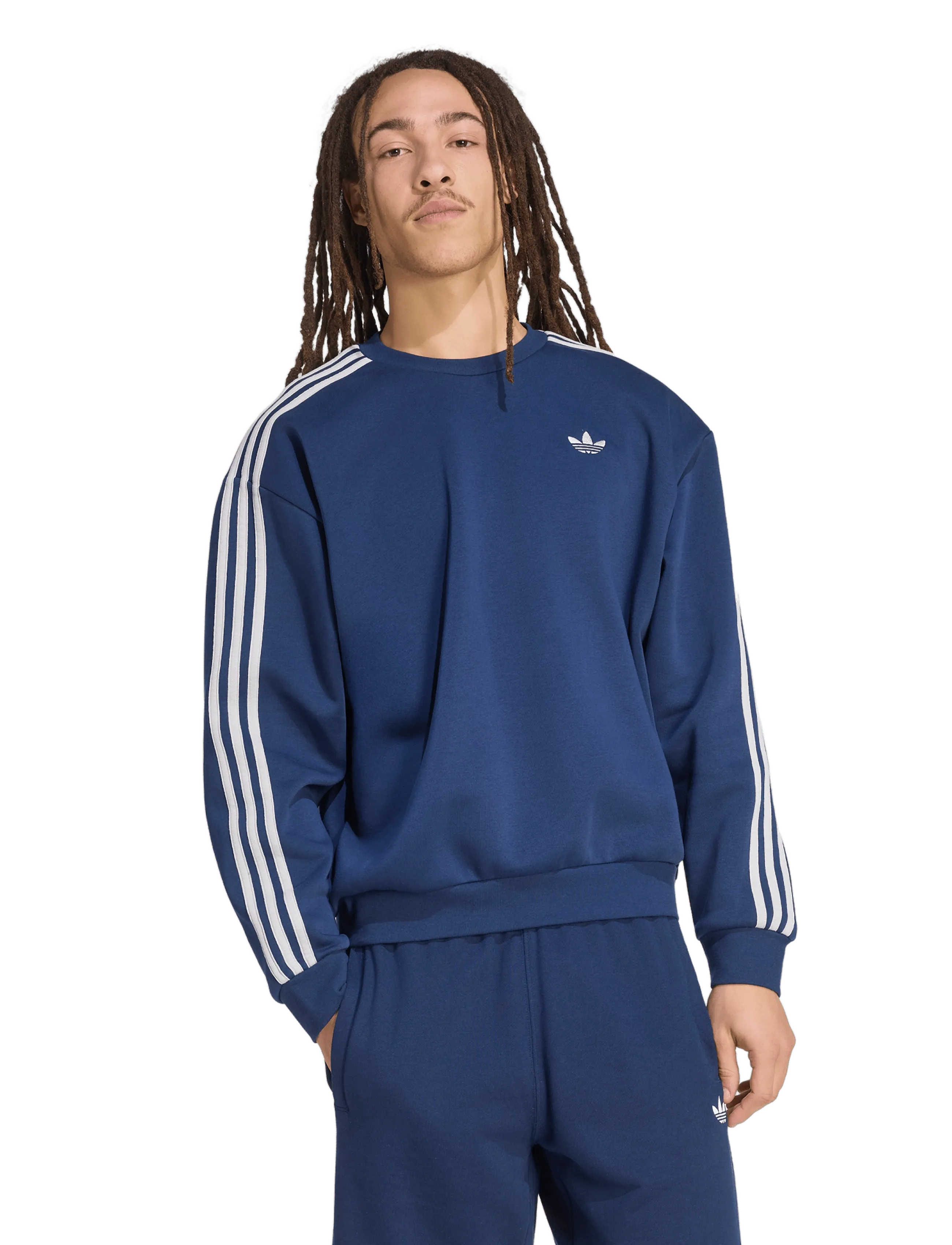 adidas Originals - 3S CREW - alussärgid - nindig/gretwo - 3