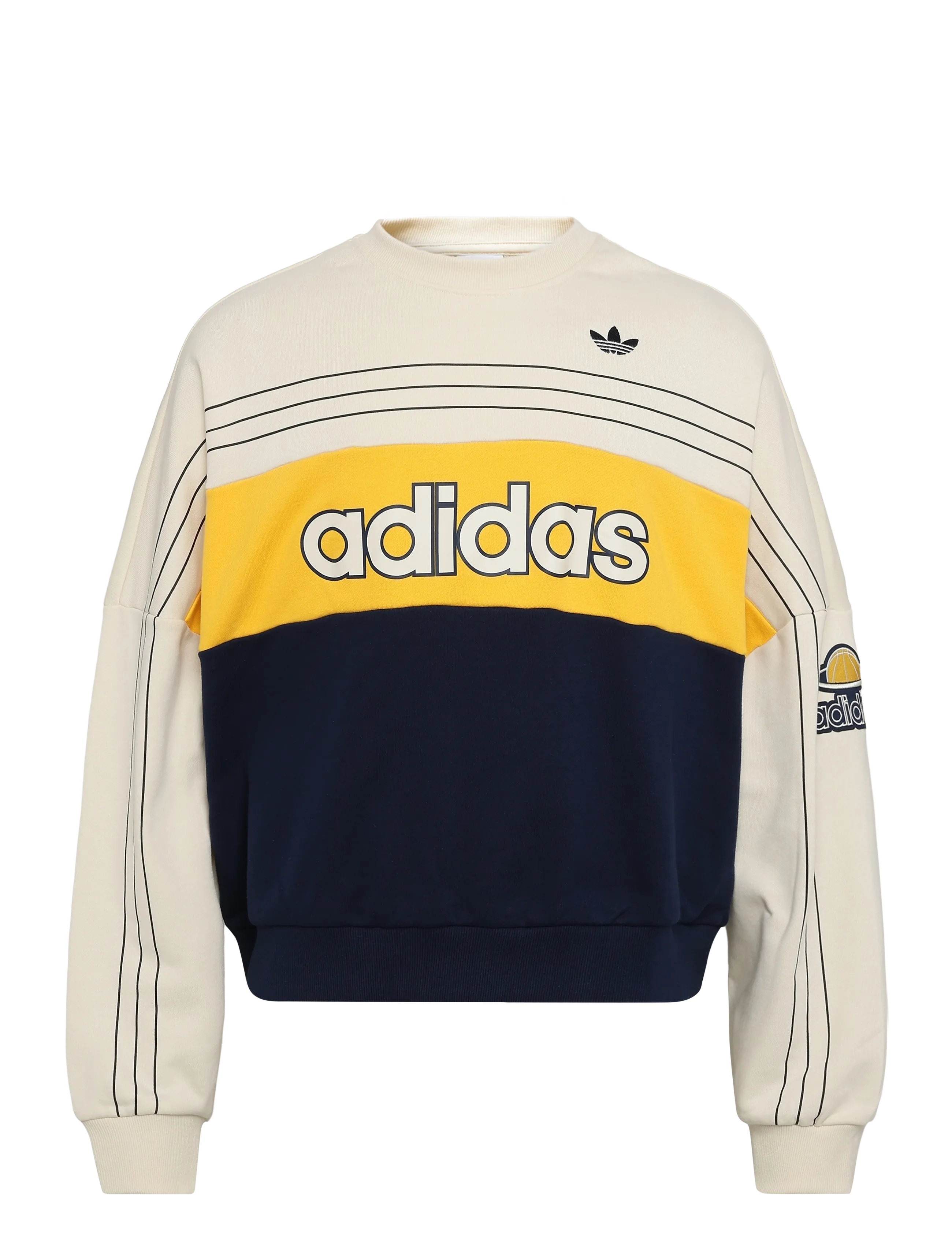 adidas Originals VARSITY CREW - adidas - CREWHT / cream