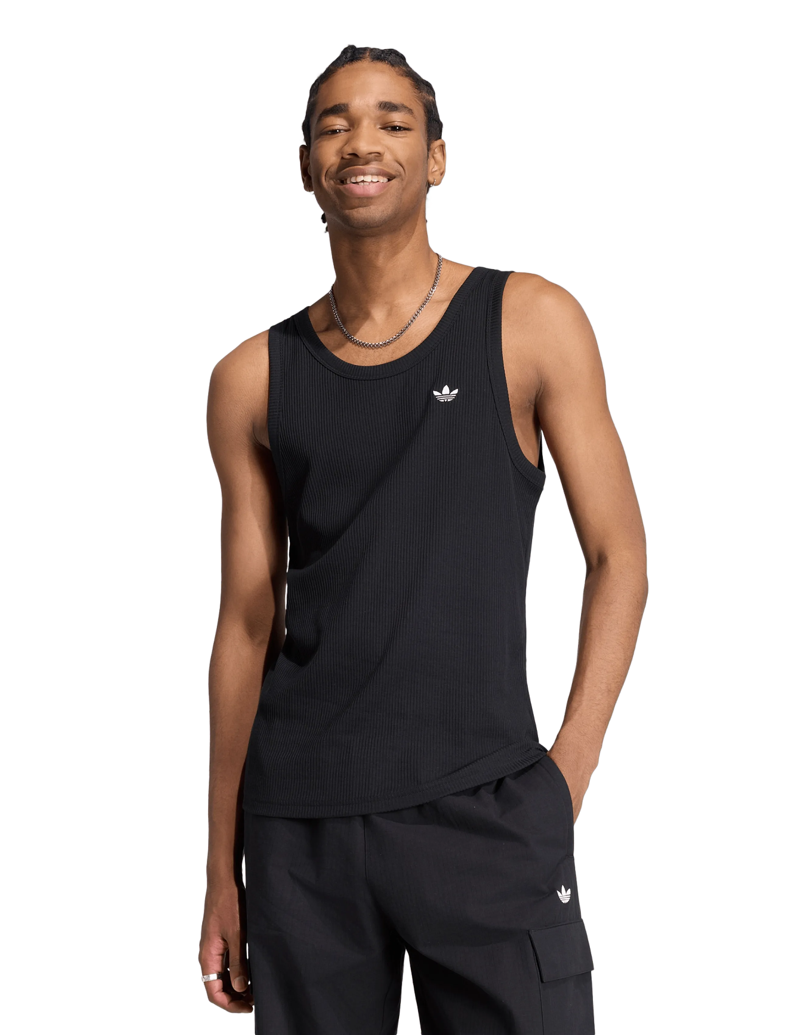 adidas Originals - ESS TANK - Õlapaeltega pluusid - black - 3