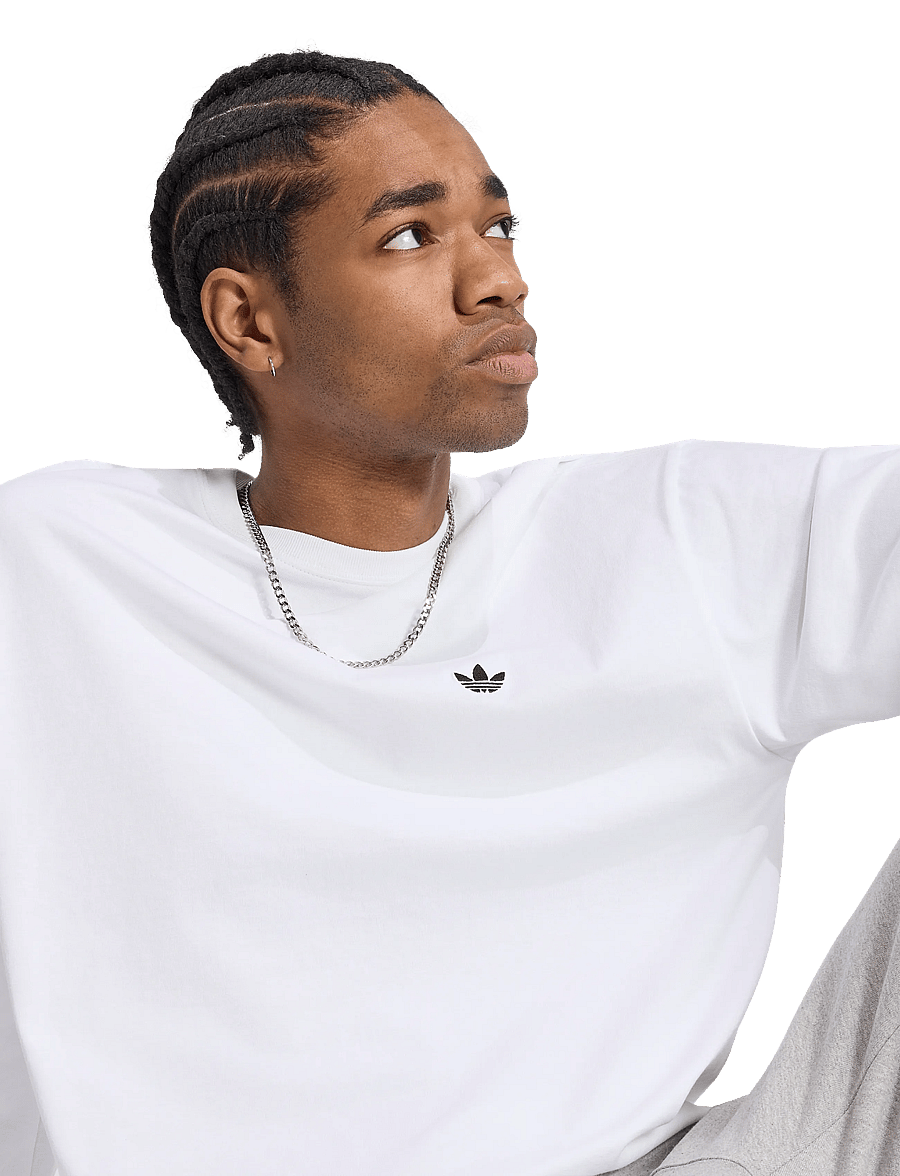 adidas Originals - ESS LS TEE - toppe & t-shirts - white - 3