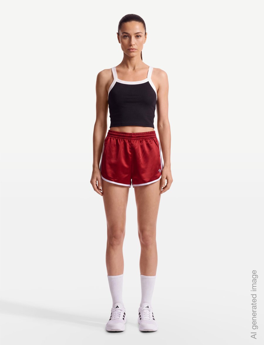adidas Originals - 3S SPRNTR SHORT - Šorti - tmvire/white - 0