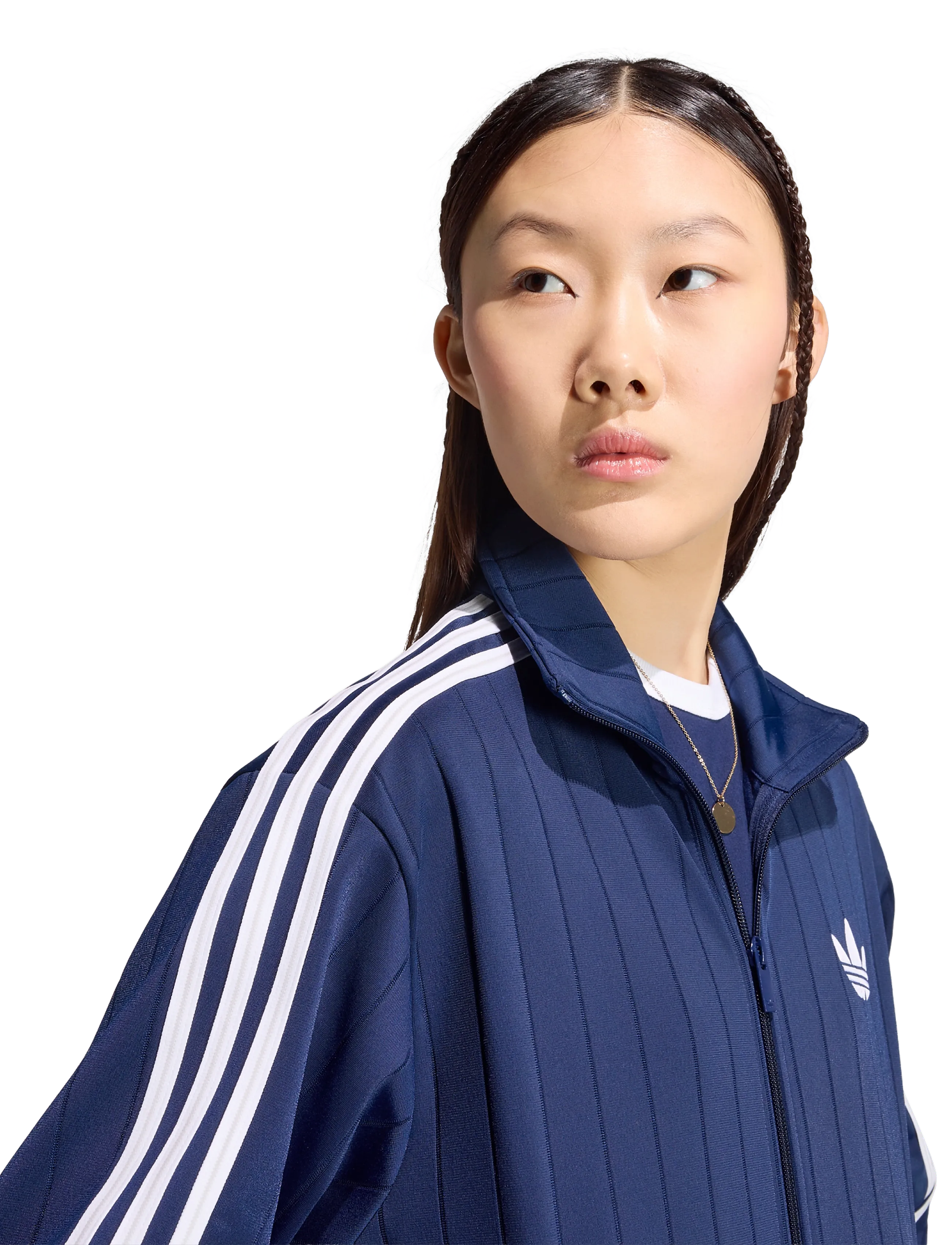 adidas Originals - Firebird LOOSE TT - träningsjackor - nindig/white/gretwo - 3