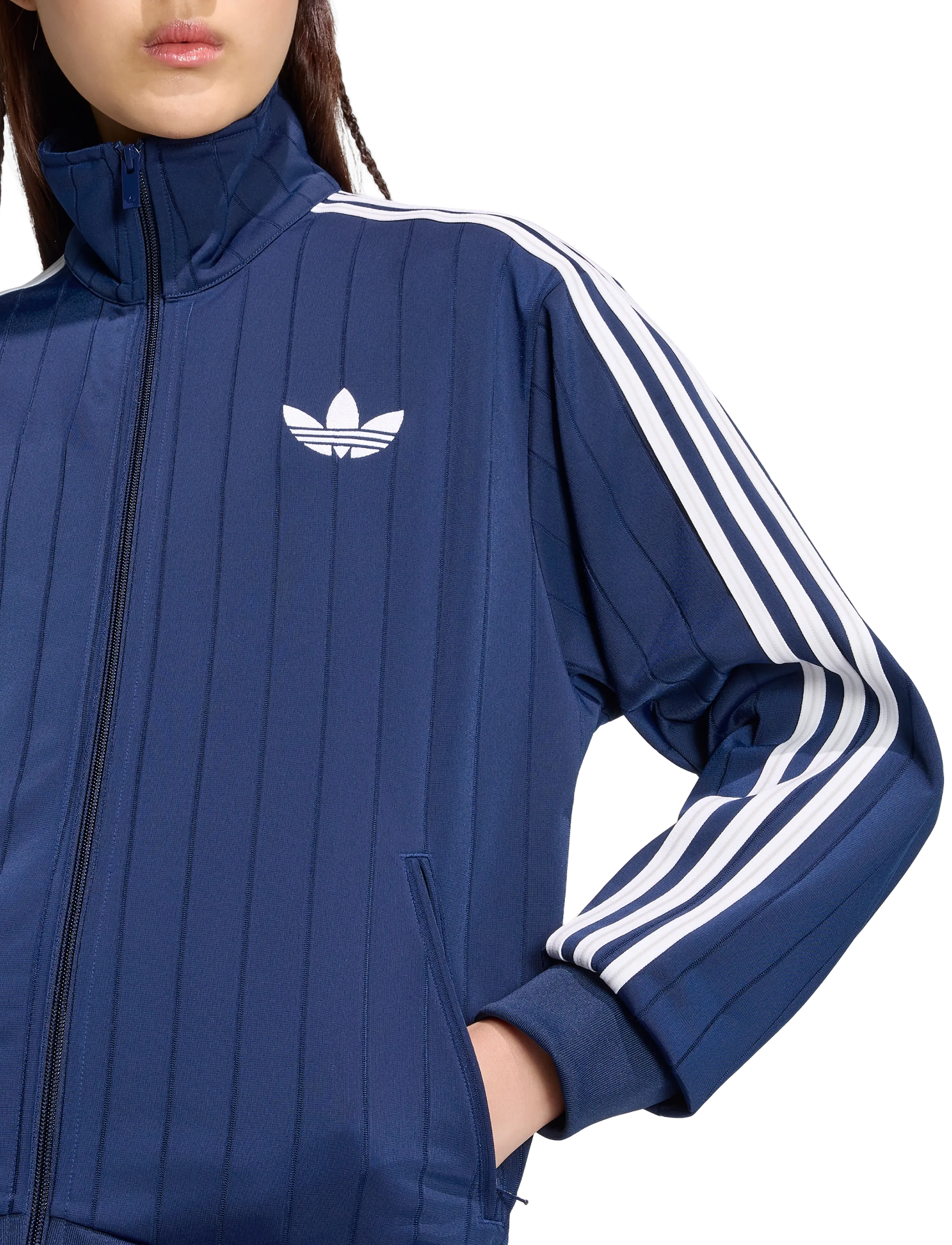 adidas Originals - Firebird LOOSE TT - träningsjackor - nindig/white/gretwo - 4