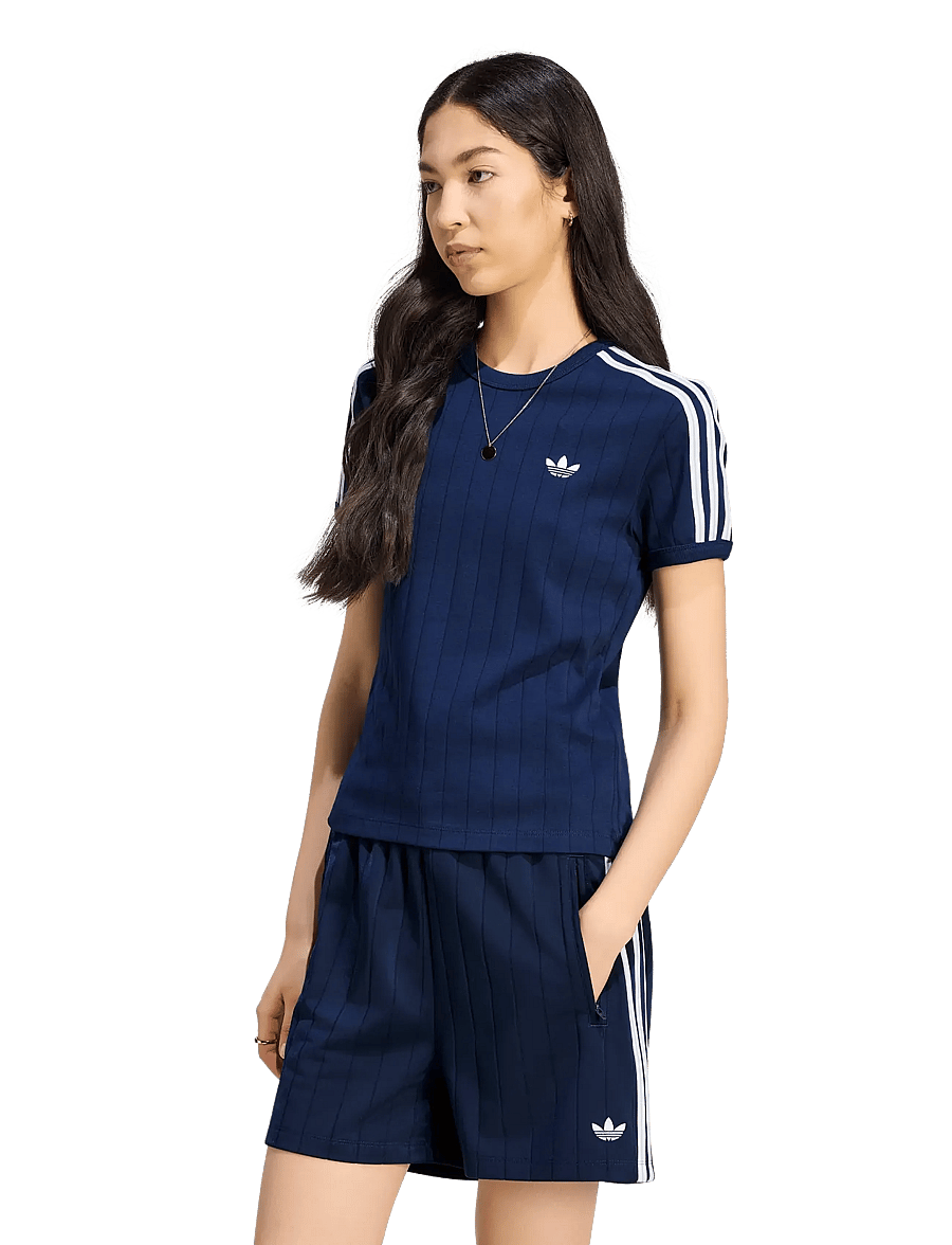 adidas Originals - PSTRIPE SS TEE - alussärgid ja t-särgid - nindig/white/gretwo - 3