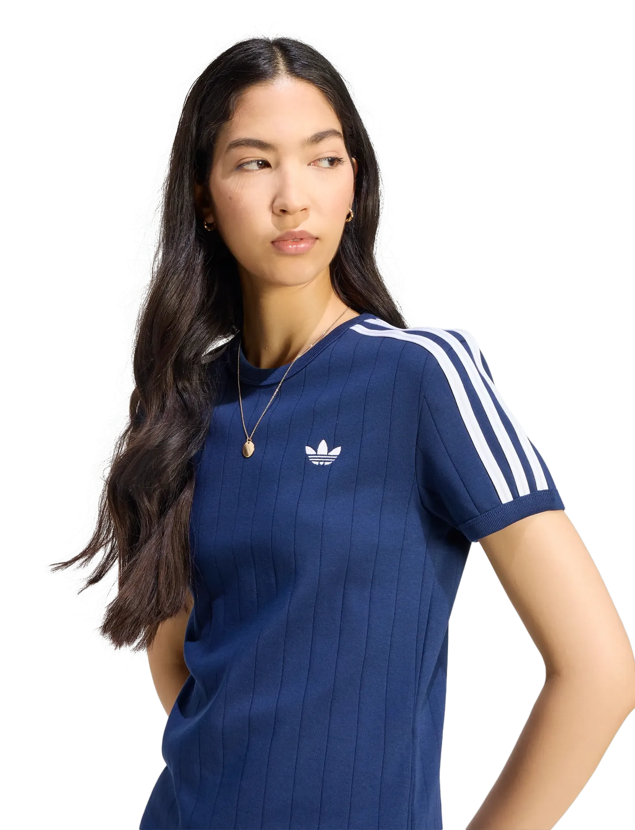 adidas Originals - PSTRIPE SS TEE - t-shirts - nindig/white/gretwo - 4