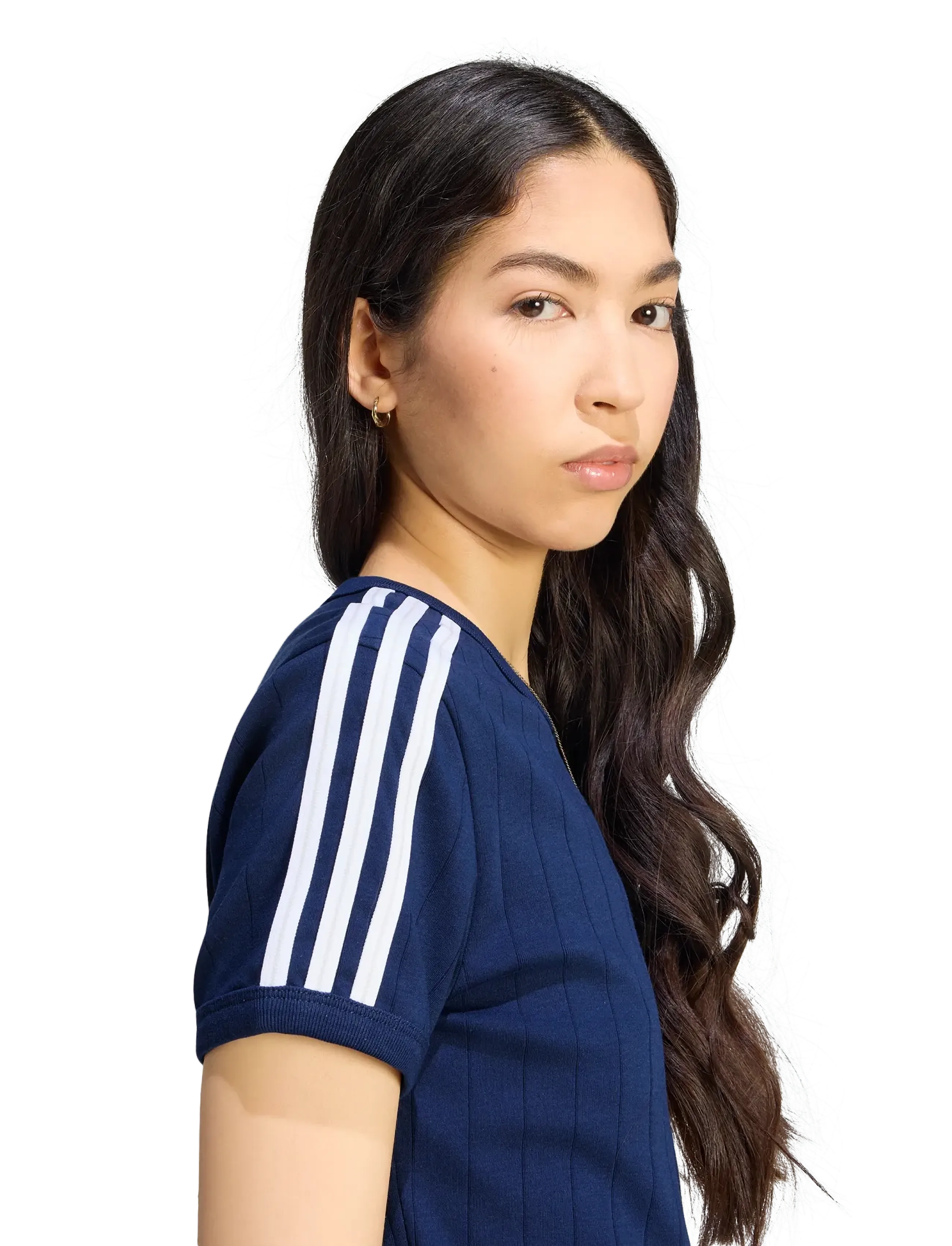 adidas Originals - PSTRIPE SS TEE - t-shirts - nindig/white/gretwo - 5