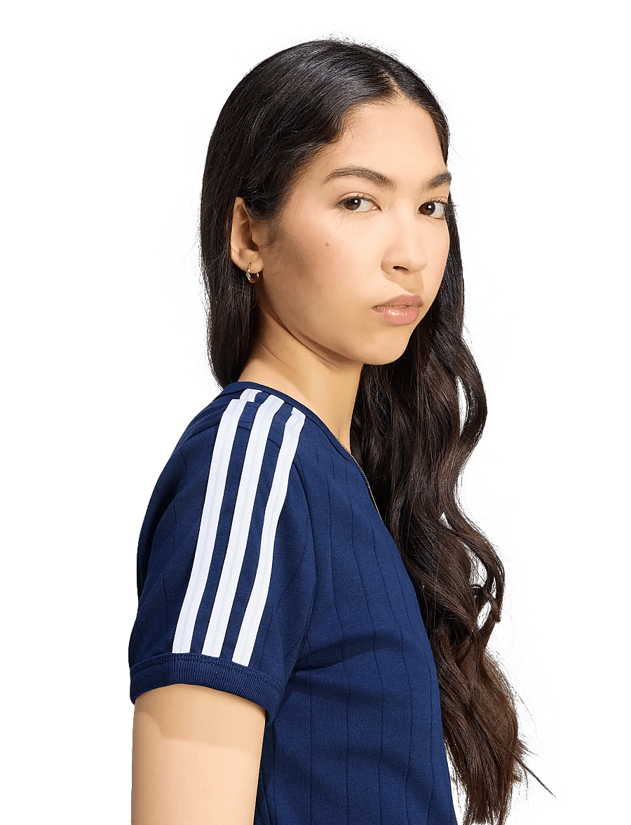 adidas Originals - PSTRIPE SS TEE - alussärgid ja t-särgid - nindig/white/gretwo - 5