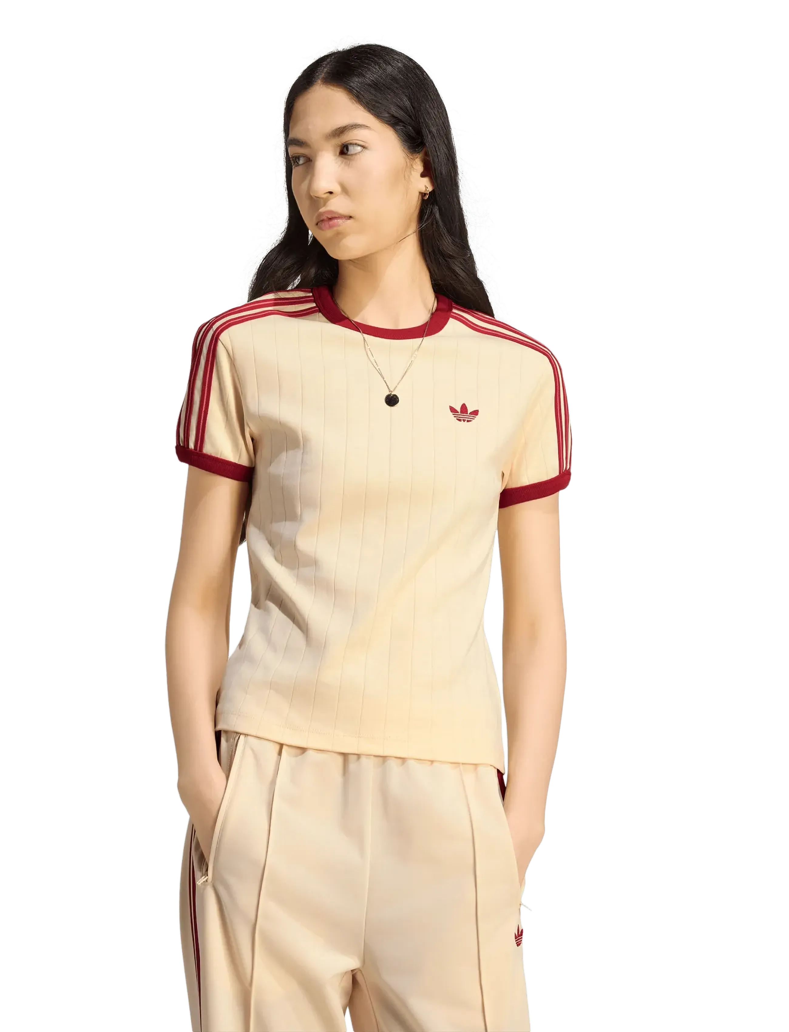 adidas Originals - PSTRIPE SS TEE - t-shirts - warvan/tmvire/prelsc - 2