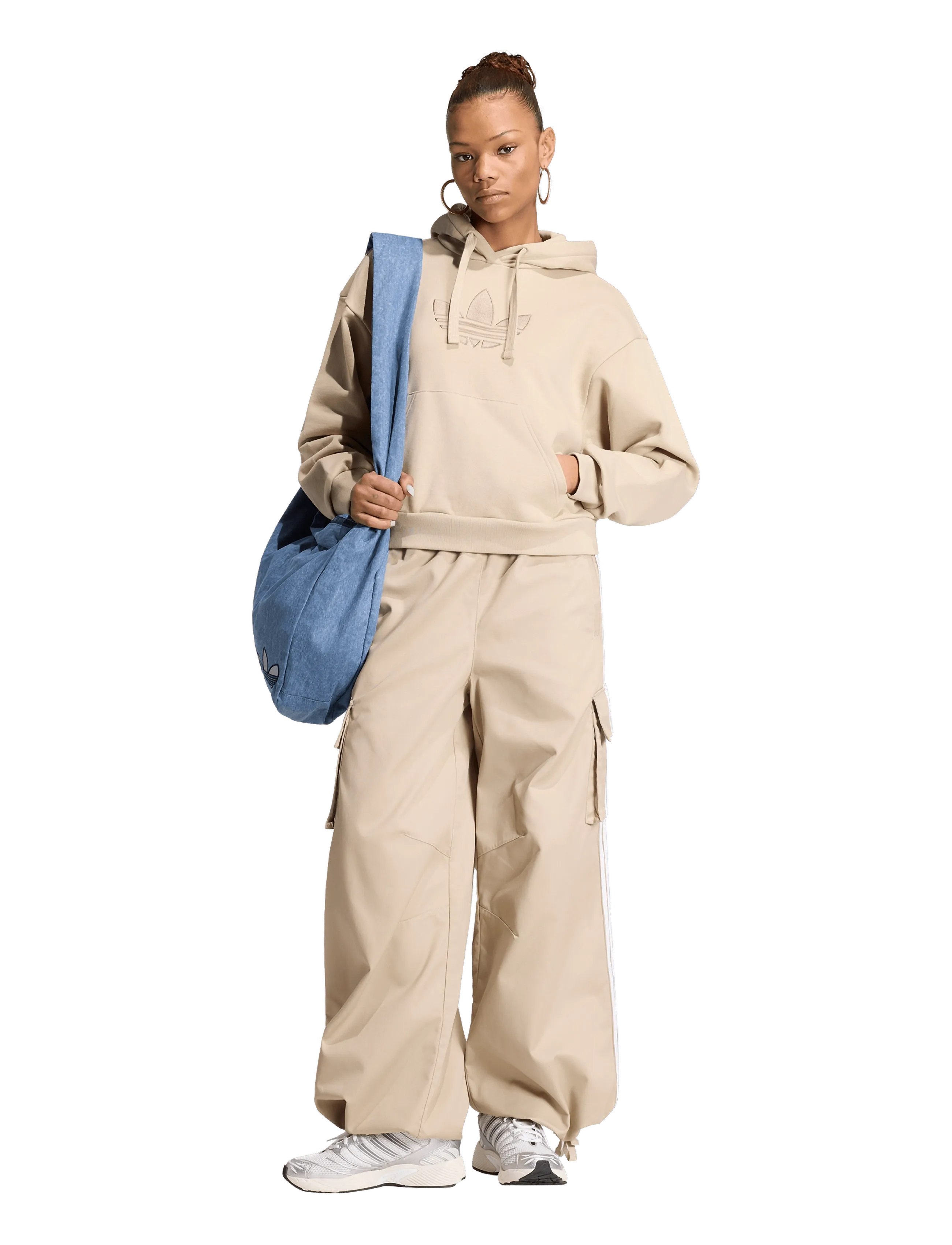 adidas Originals TWL CARGO PANTS - adidas Originals - KHATHR/WHITE / beige