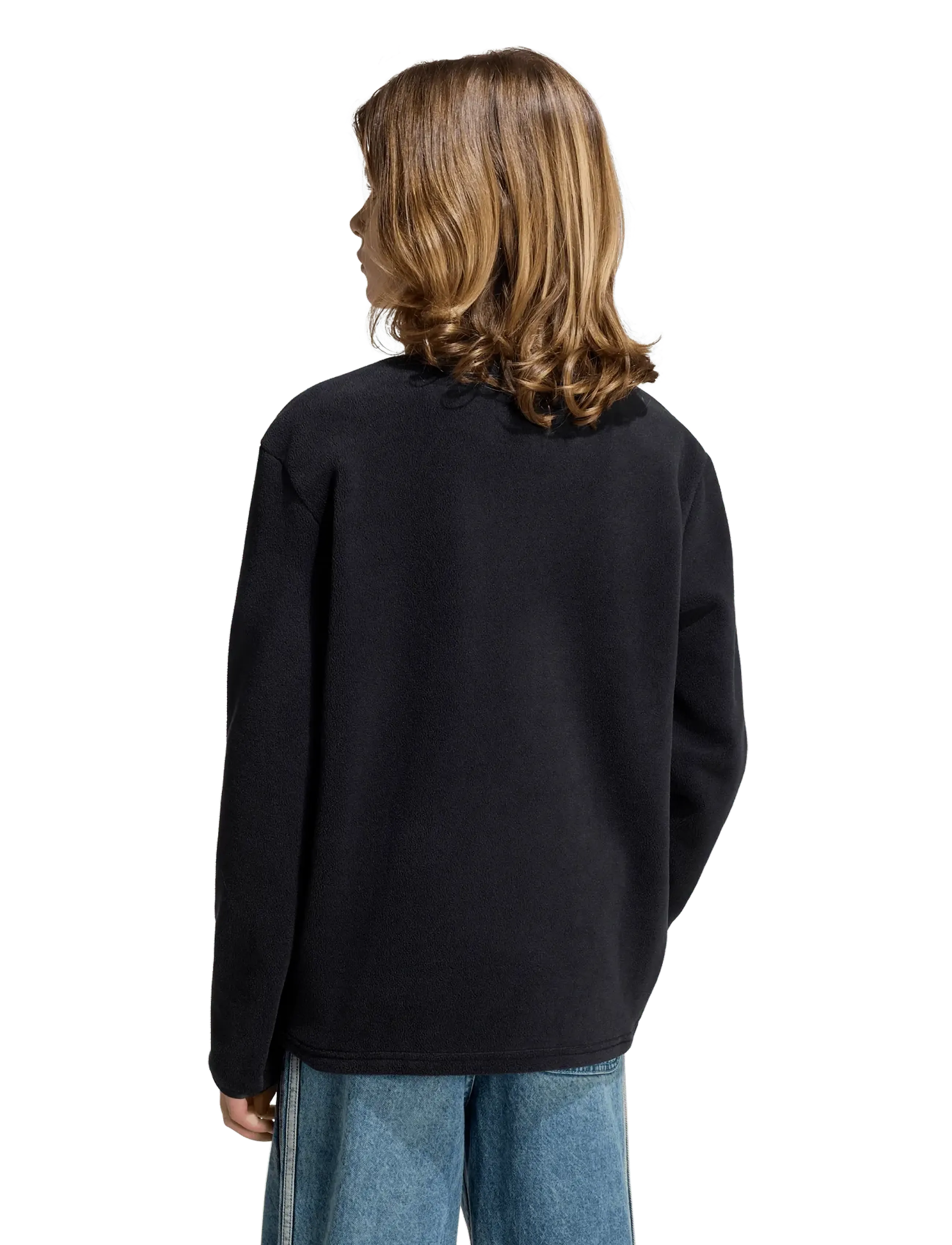 adidas Originals - FLEECE HALFZIP - insulated jackets - black - 3