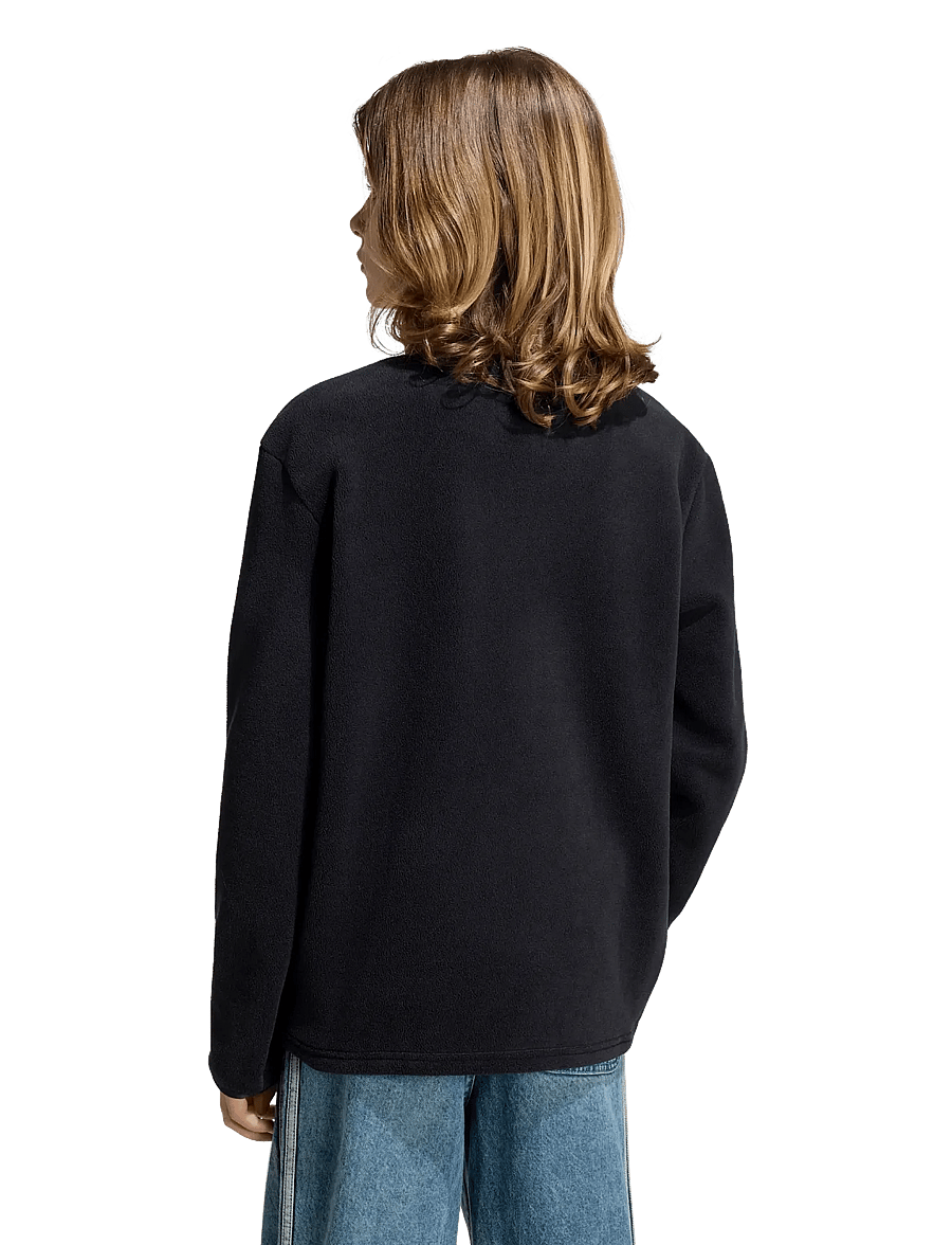adidas Originals - FLEECE HALFZIP - insulated jackets - black - 3