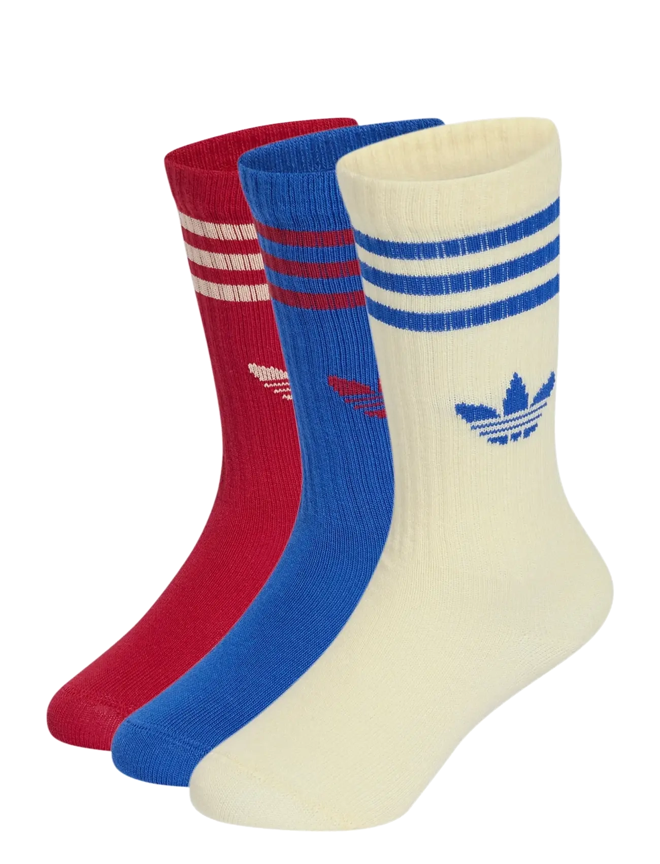 adidas Originals Crew Sock 3P, 34-36, Multi/patterned, Sokker & Strømpebukser > Sokker, Børn